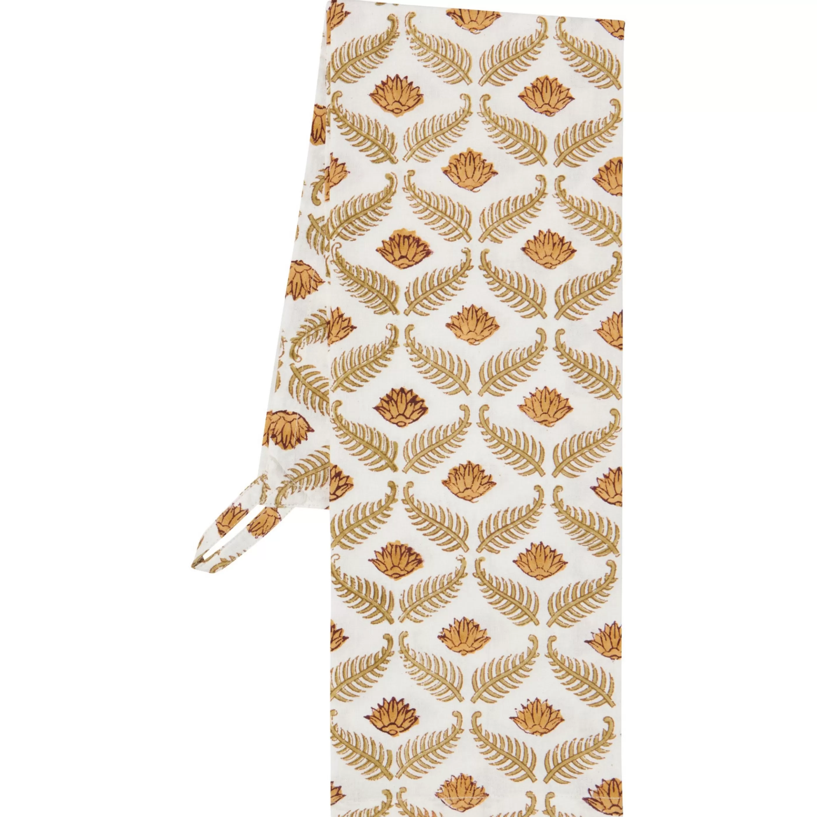 Danica Kitchen & Dining>Frond Block Print Tea Towel