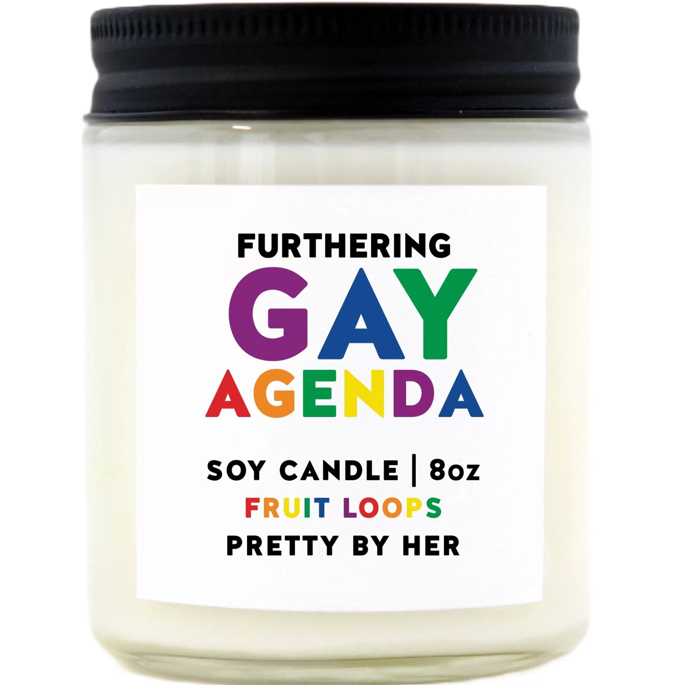 Pretty By Her Candles & Home Fragrances>Furthering Gay Agenda Soy Wax Candle