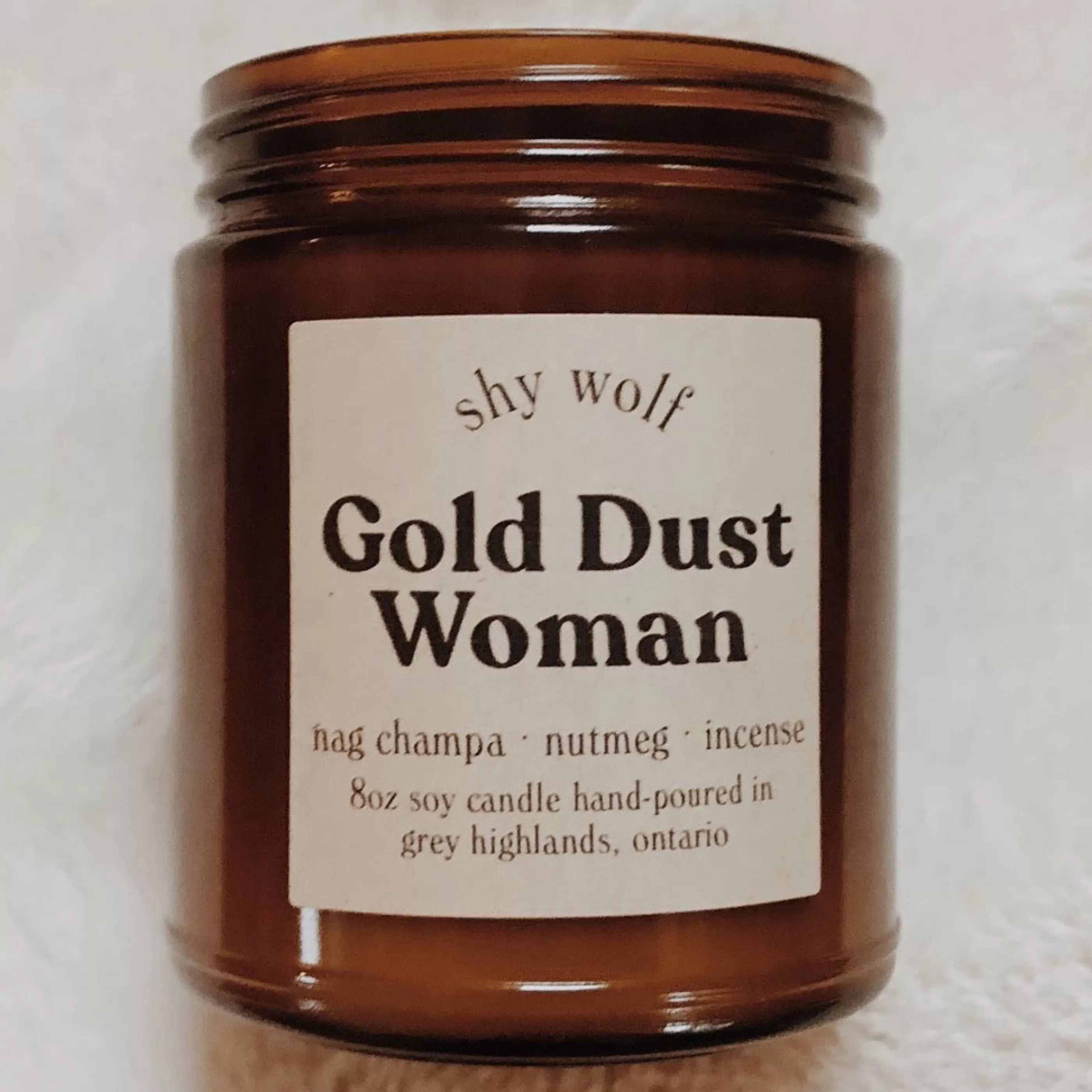 Shy Wolf Candles Candles & Home Fragrances>Gold Dust Woman Soy Wax Candle