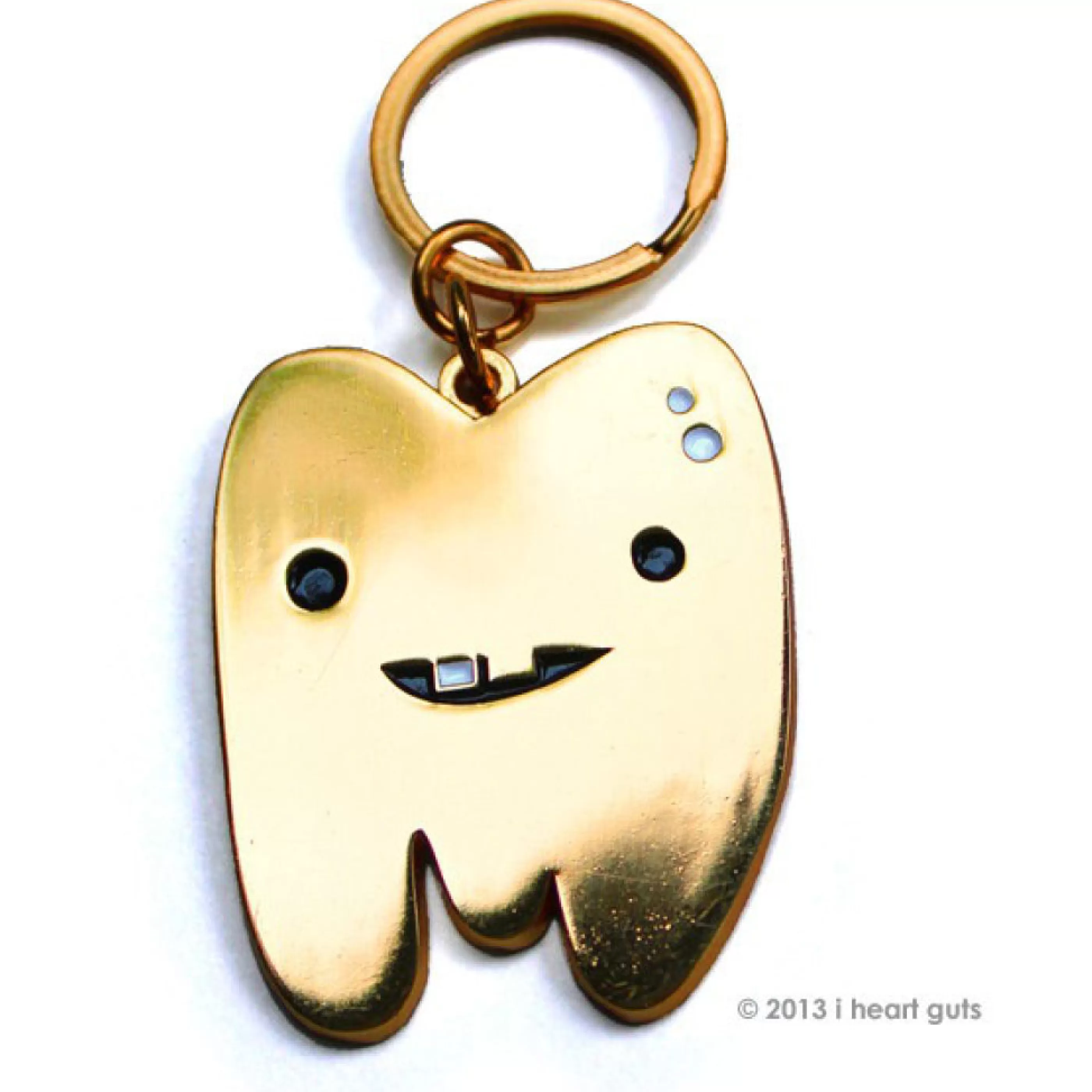 I Heart Guts Pins, Patches & Keychains>Gold Tooth Key Chain