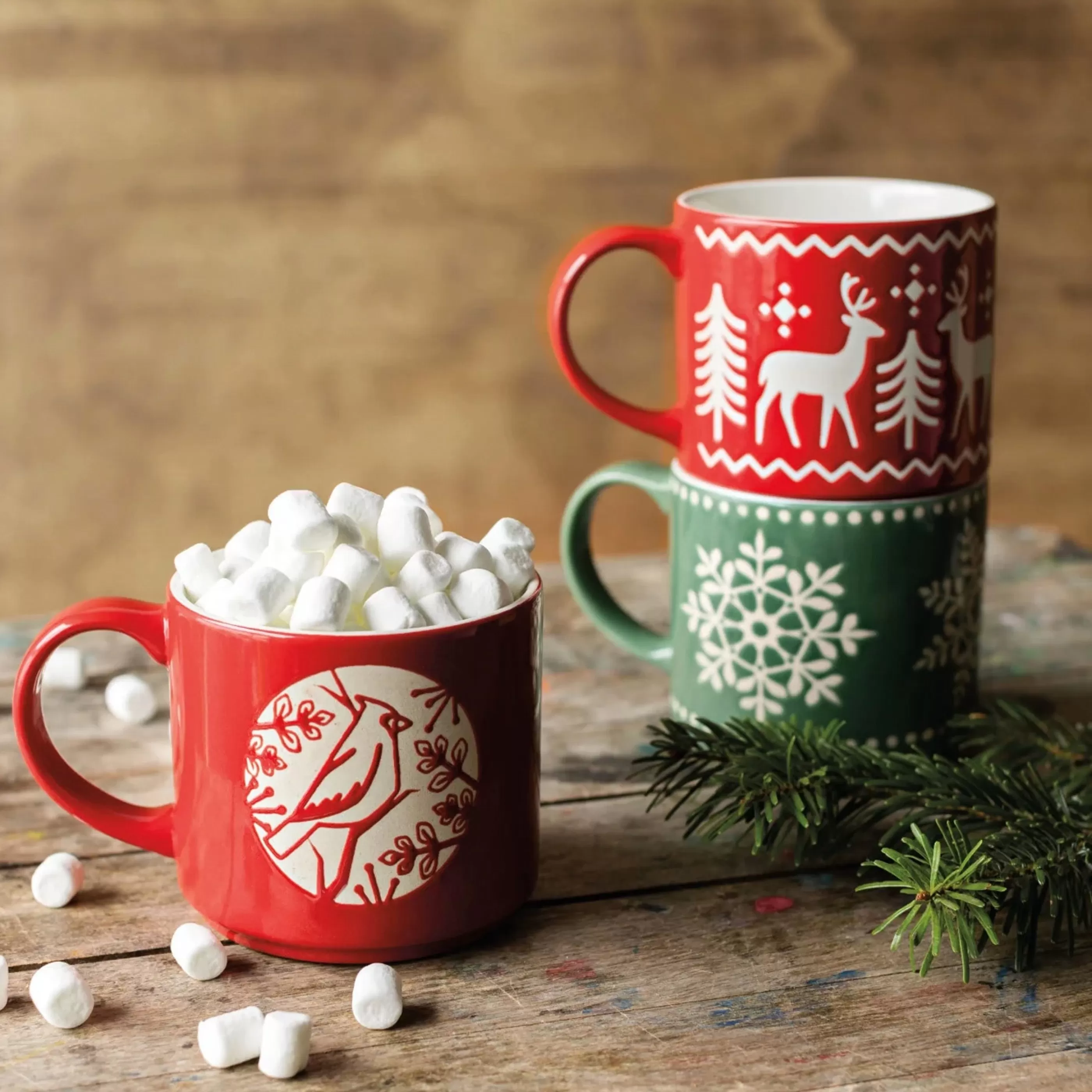 Danica Mugs>Good Tidings Cardinal Stacking Mug