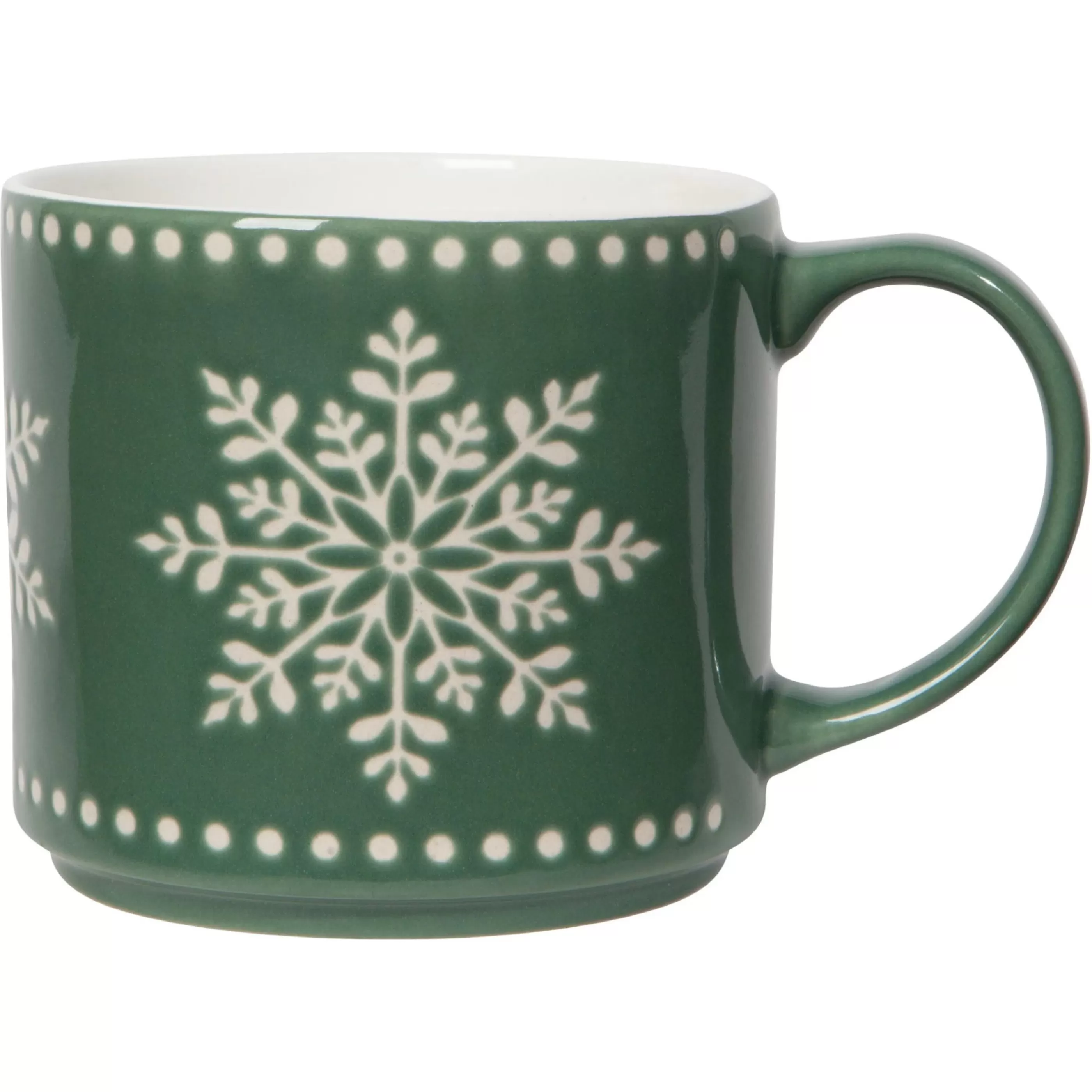 Danica Good Tidings Snowflake Stacking Mug New