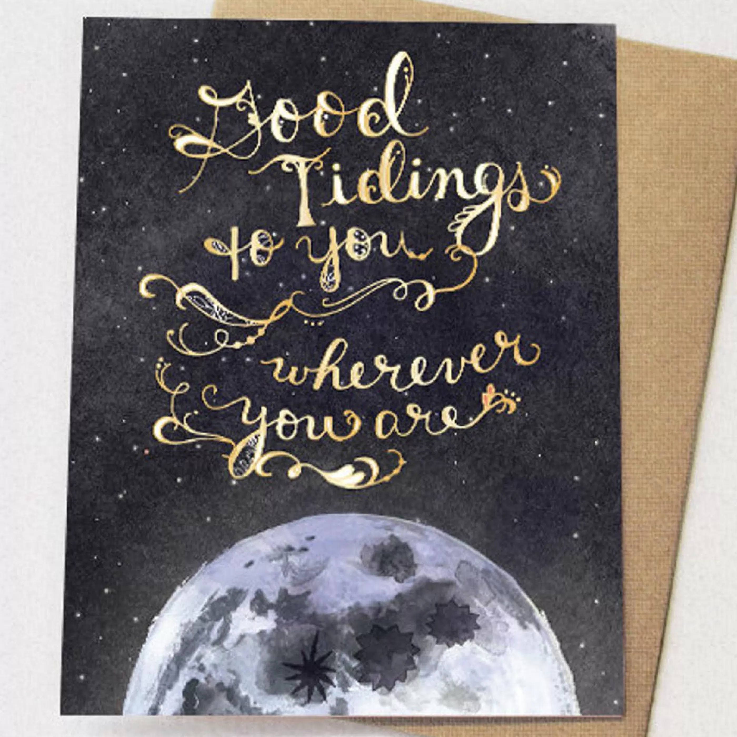 Cynla Studio Good Tidings To You Moon Card Clearance