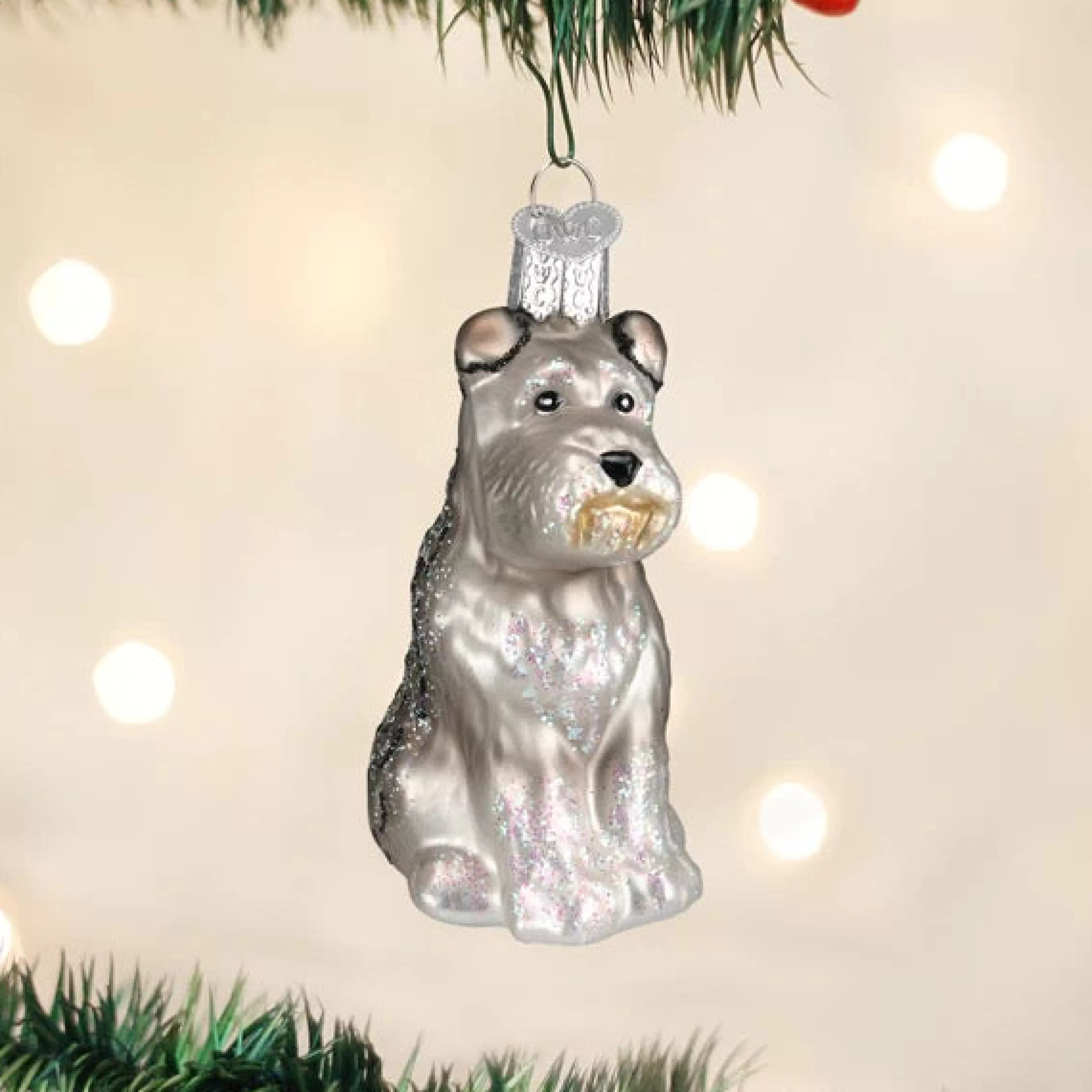 Old World Christmas Grey Schnauzer Ornament Best Sale