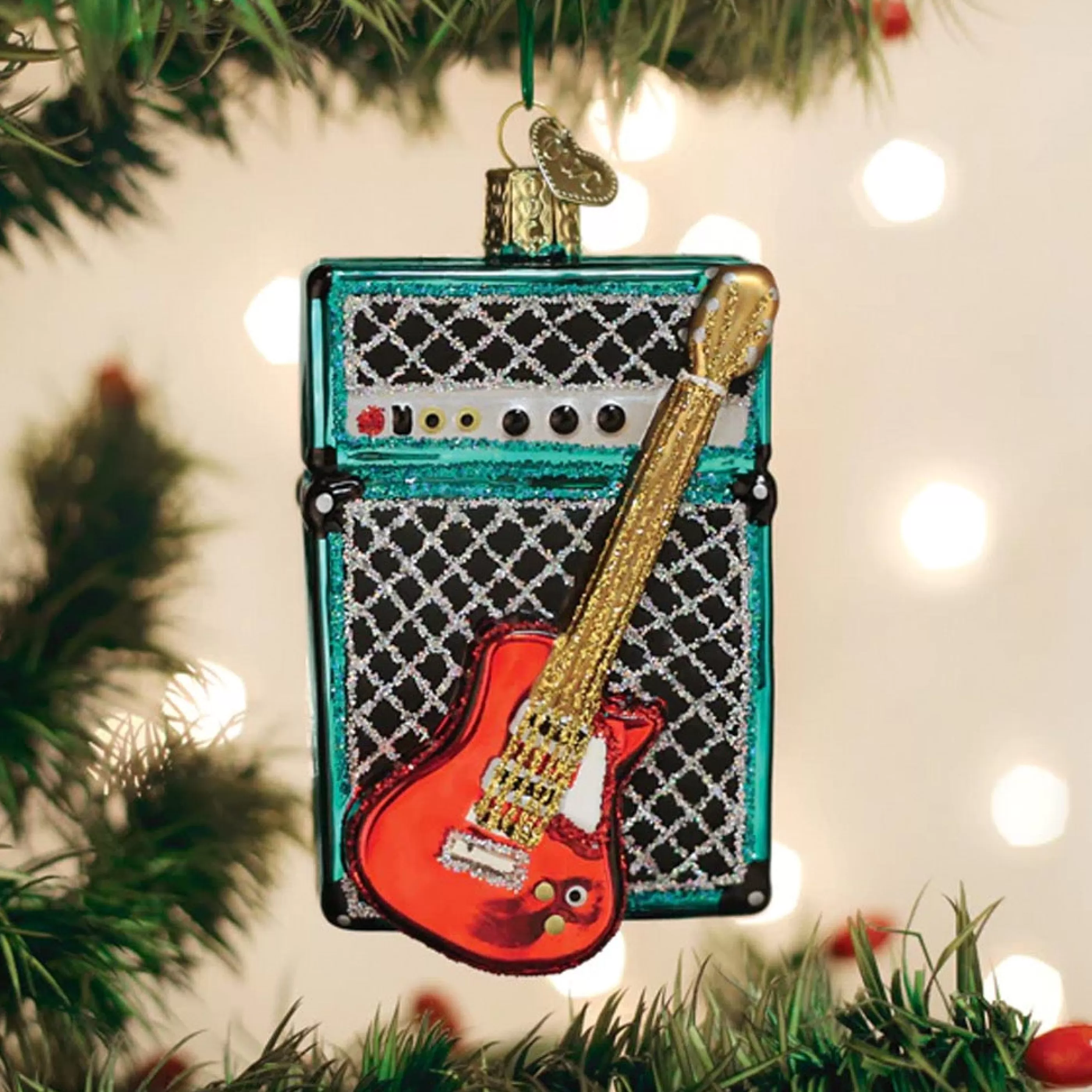 Old World Christmas Guitar & Amp Ornament Sale