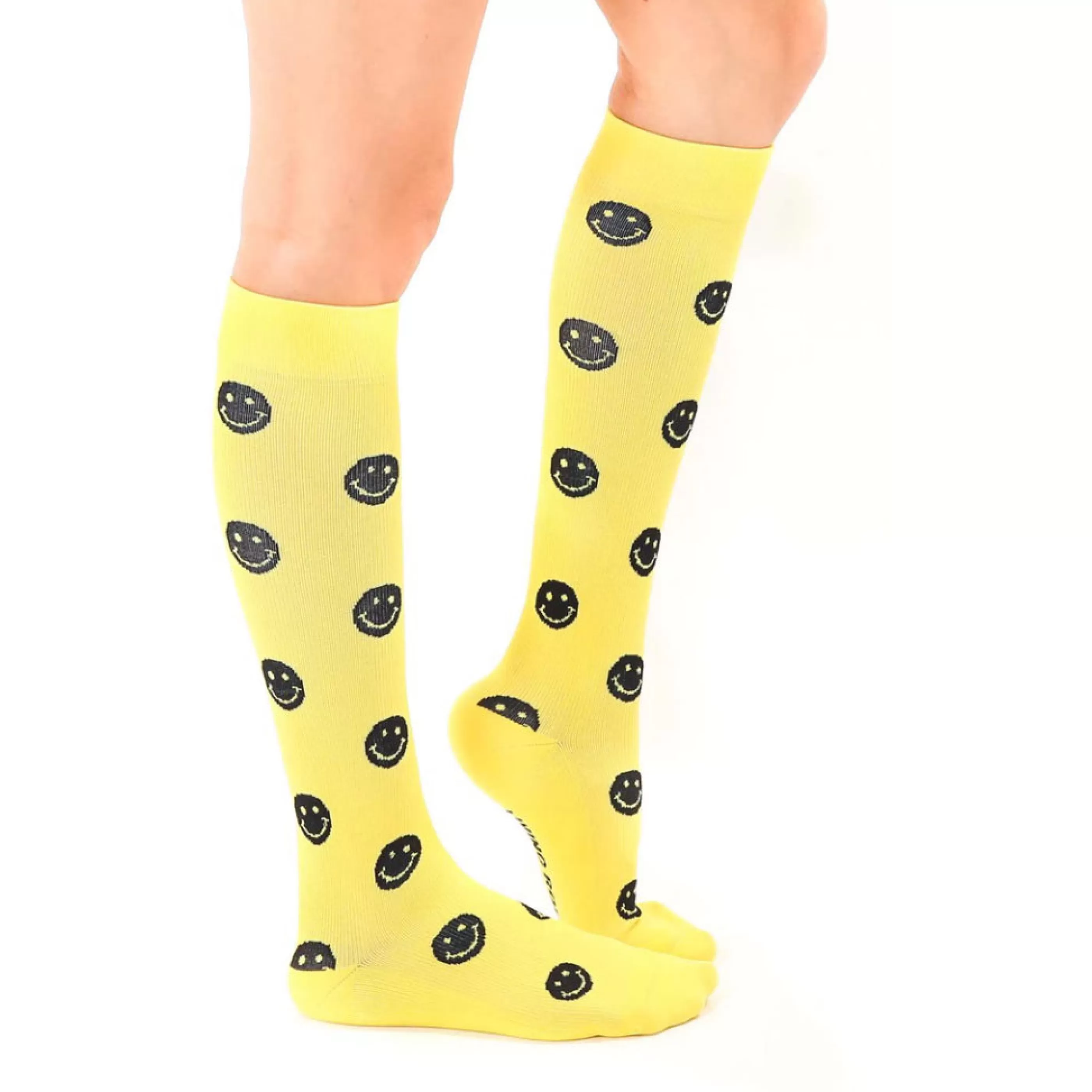 Living Royal Women's Socks>Happy Face Compression Socks