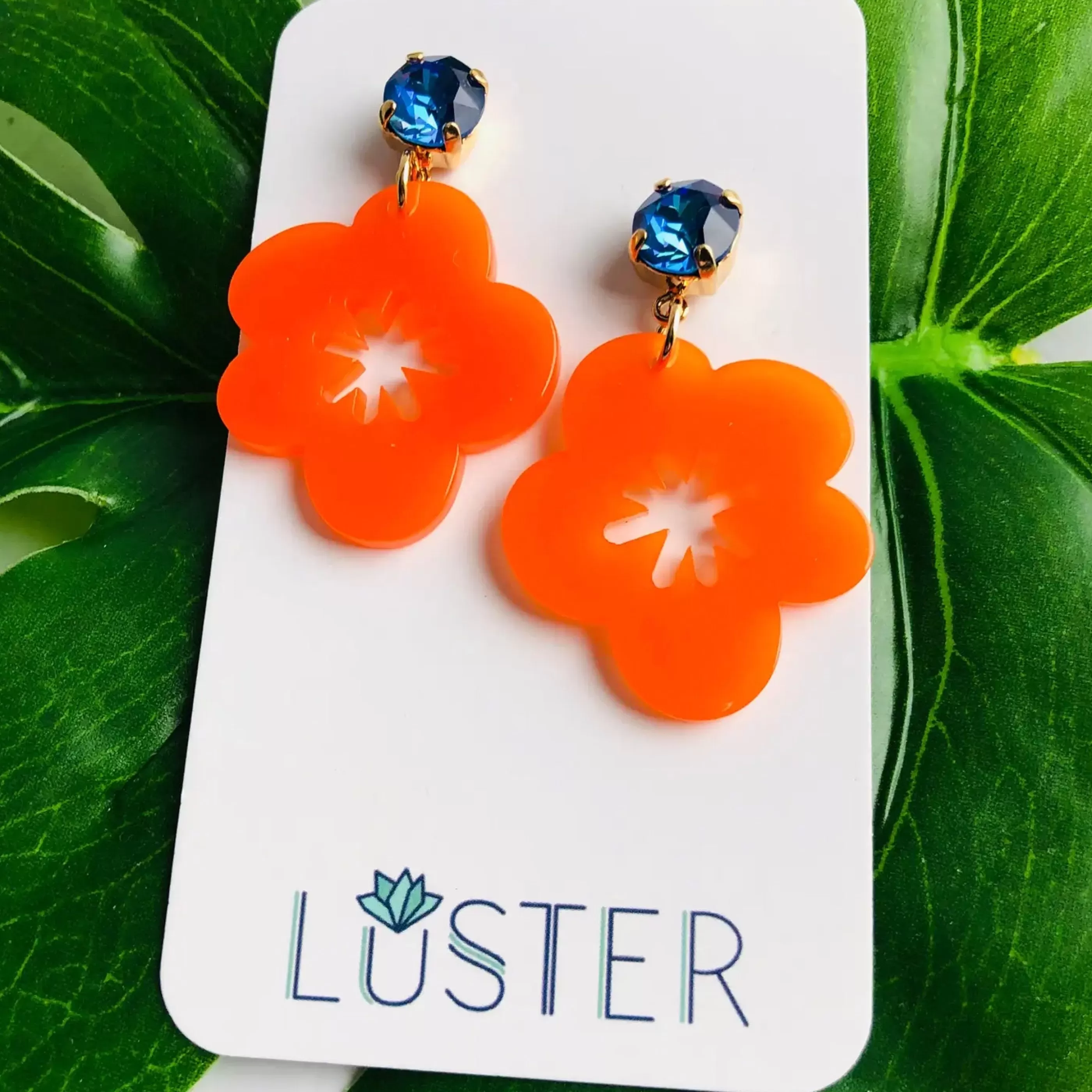 Luster Jewellery>Happy Flower Lightweight Unique Earrings