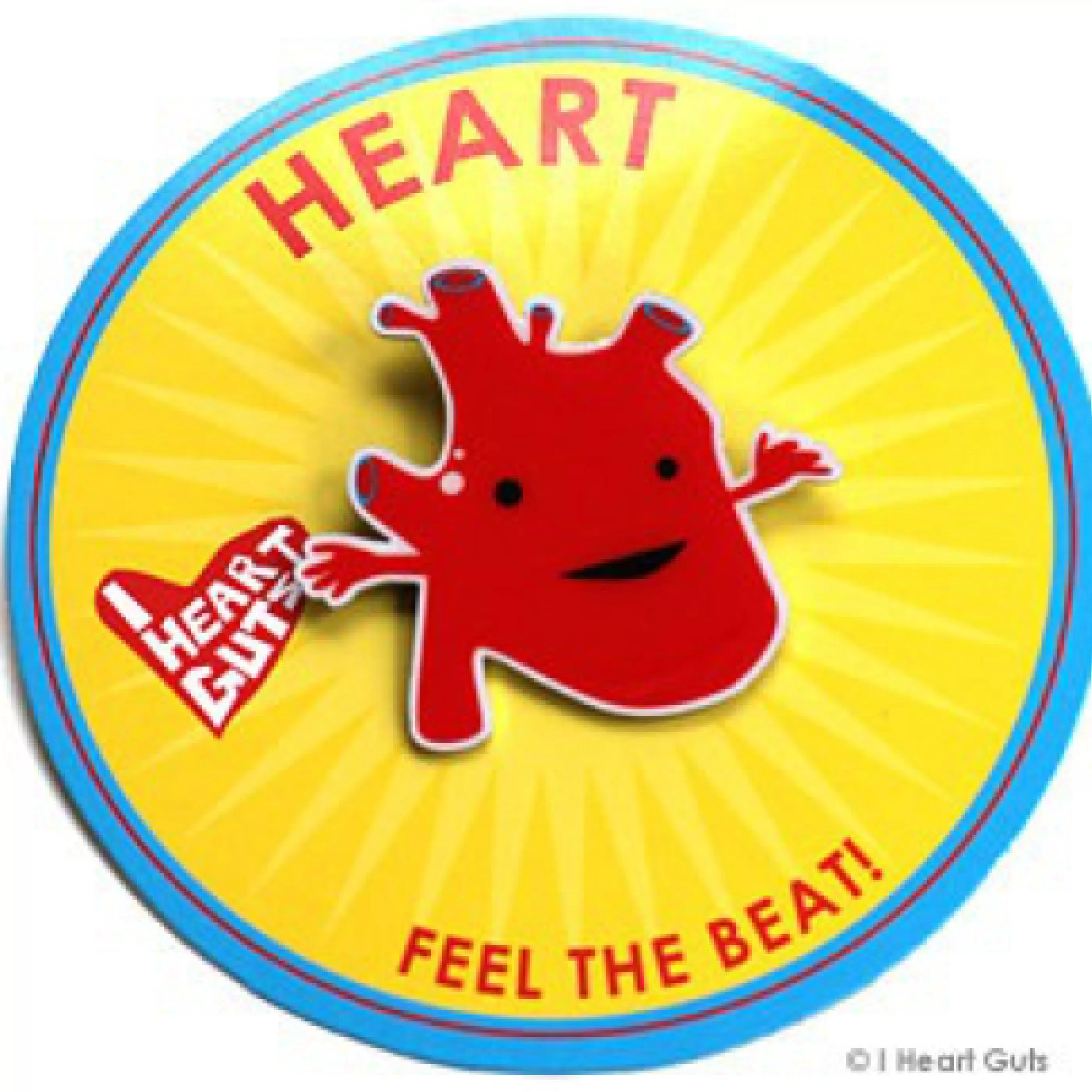 I Heart Guts Pins, Patches & Keychains>Heart Lapel Pin