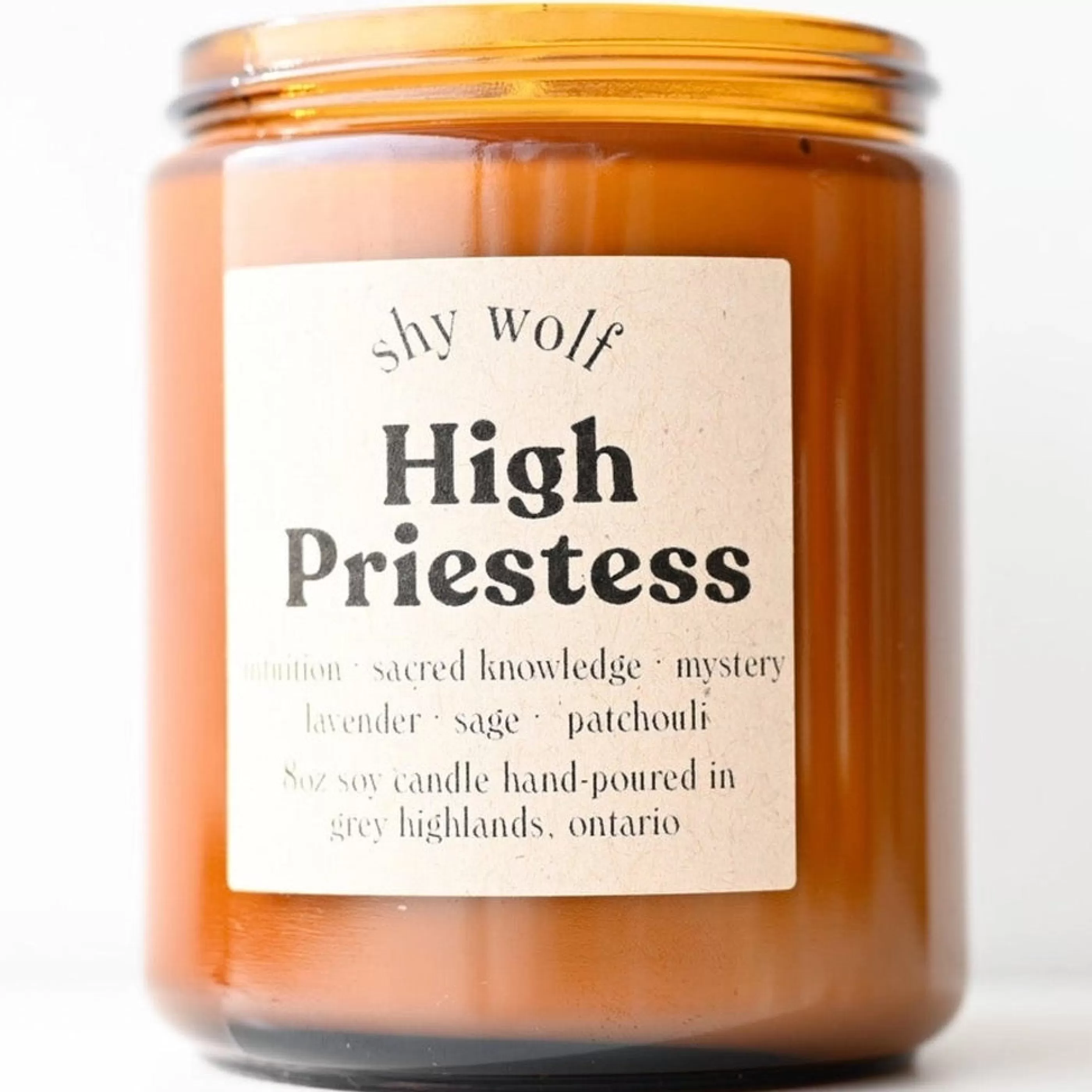 Shy Wolf Candles Candles & Home Fragrances>High Priestess Tarot Candle