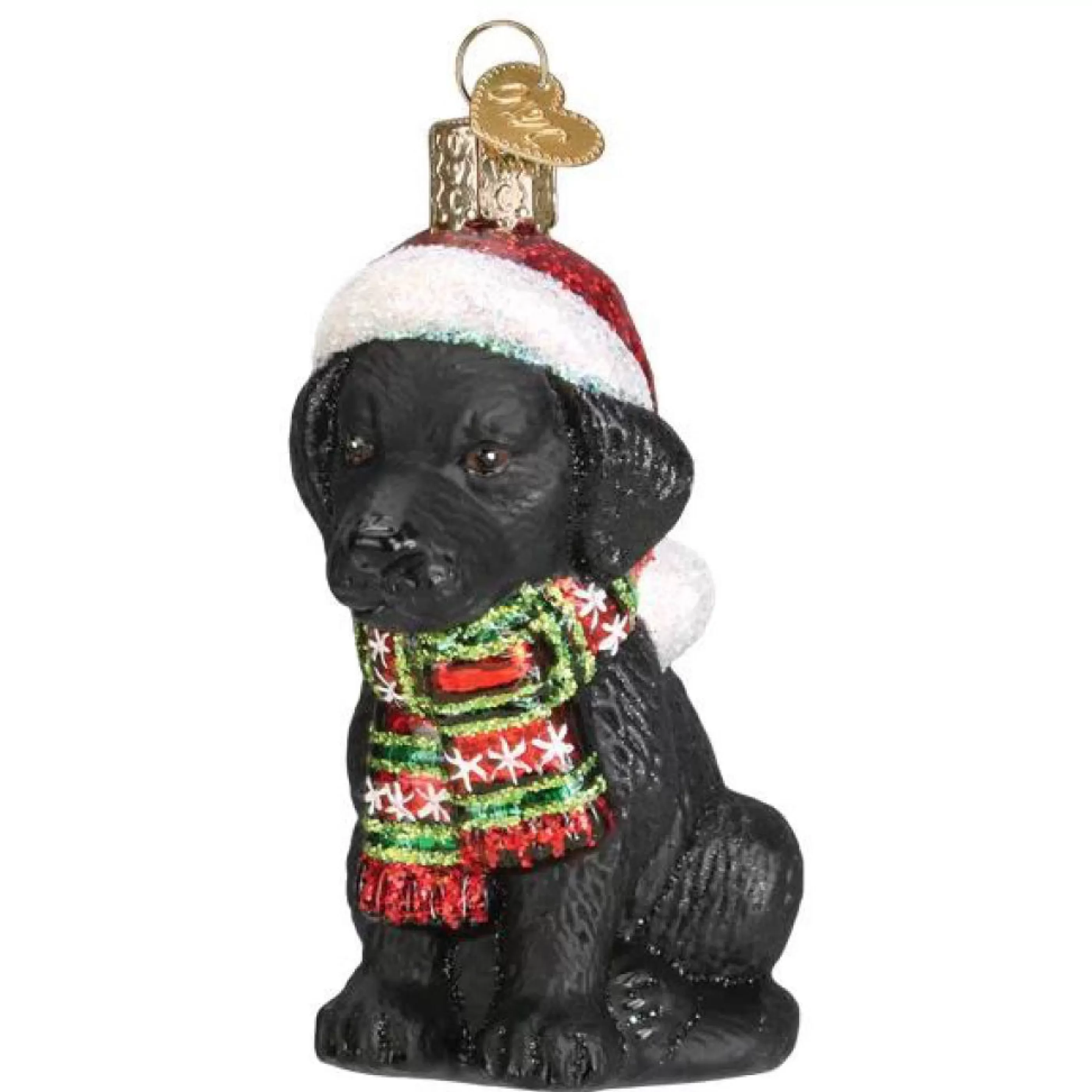 Old World Christmas Holiday Black Labrador Puppy Ornament Shop