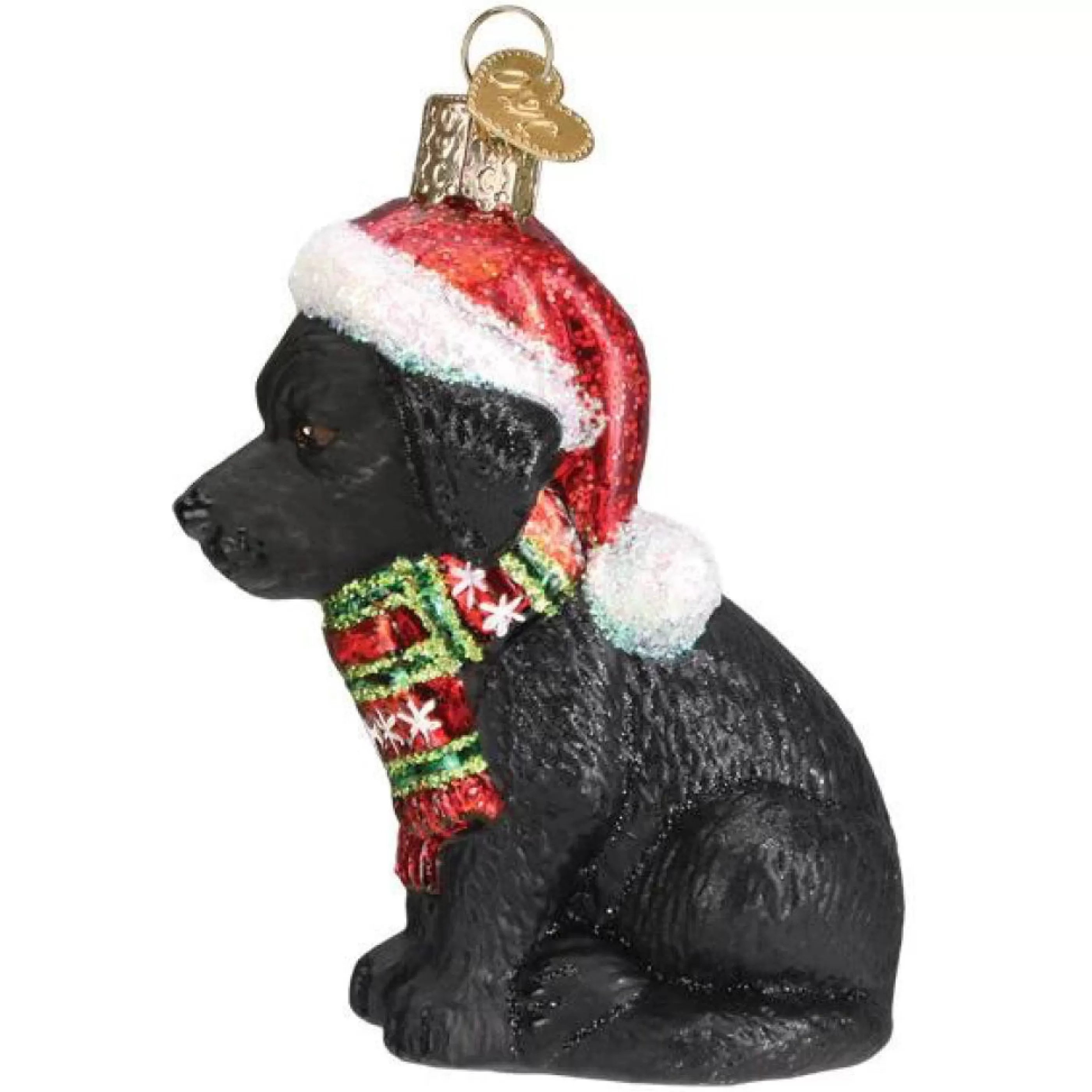 Old World Christmas Holiday Black Labrador Puppy Ornament Shop