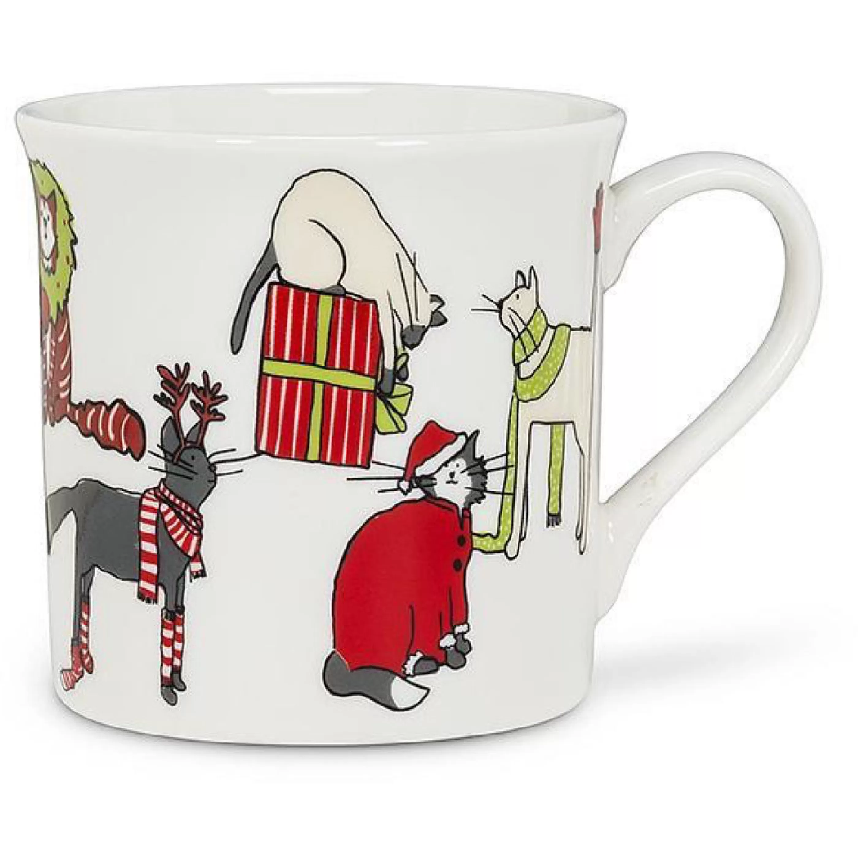 Abbott Collection Holiday Cats Mug Clearance