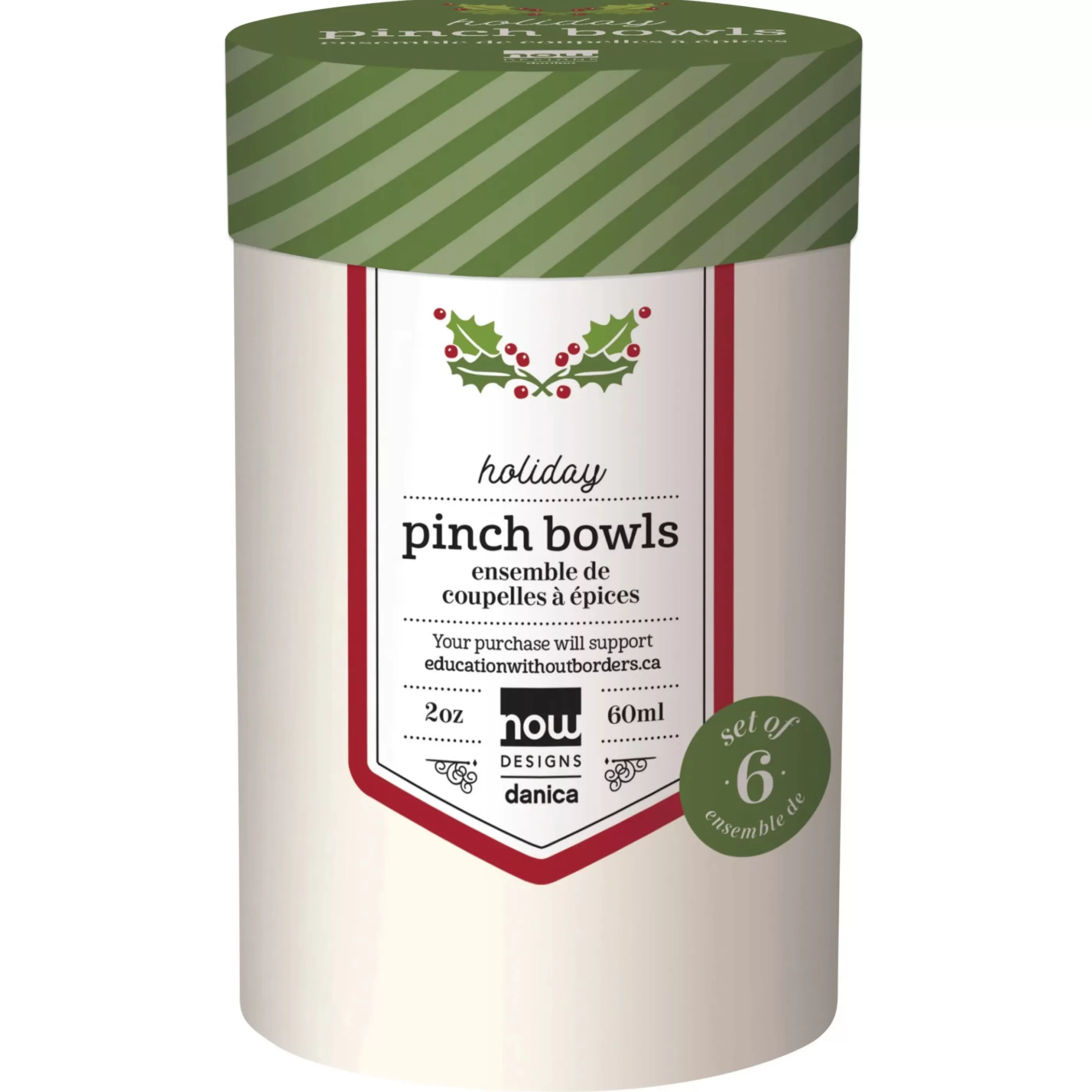 Danica Kitchen & Dining>Holiday Pinch Bowls Set Of 6