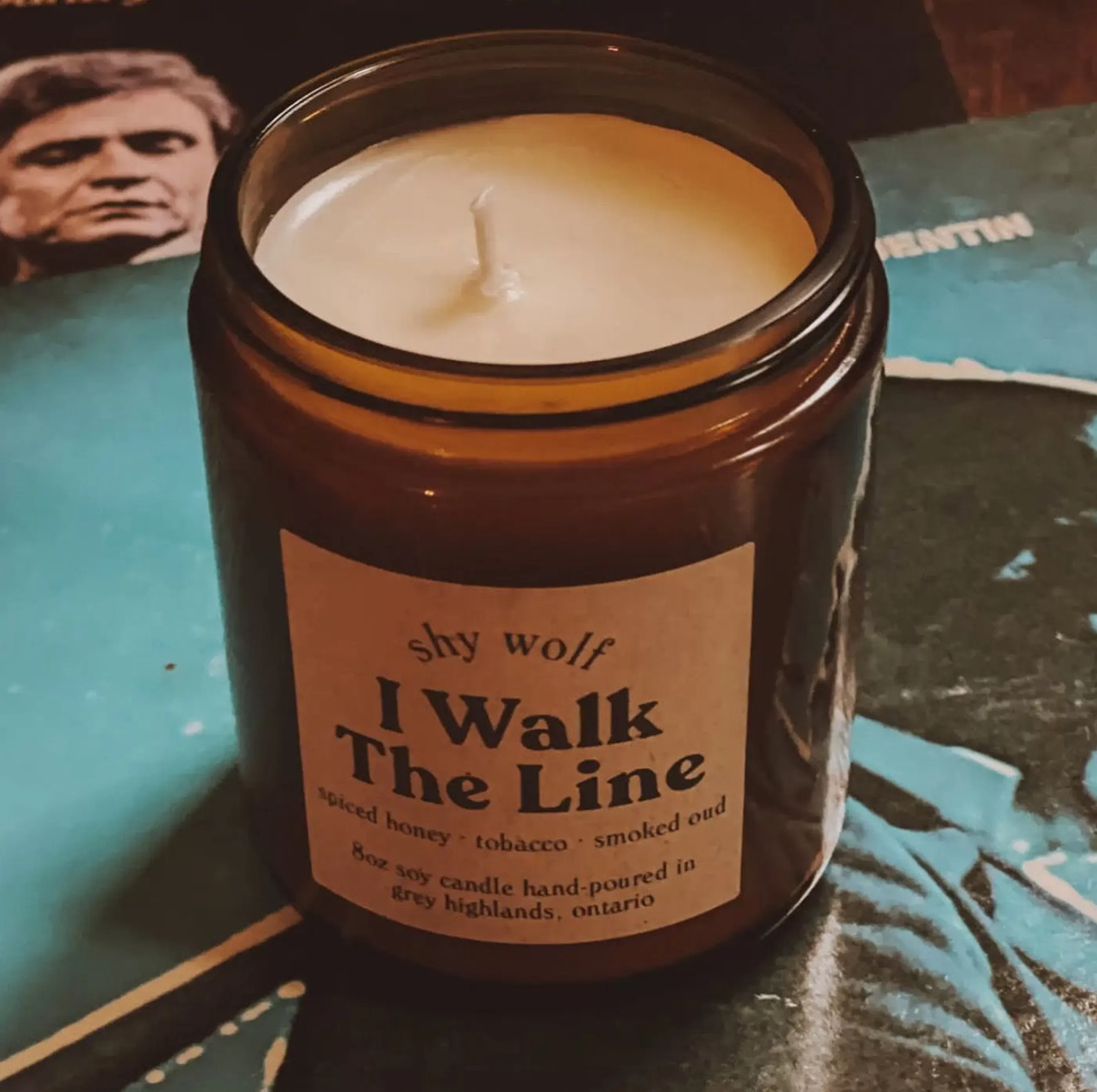 Shy Wolf Candles Candles & Home Fragrances>I Walk The Line Candle Soy Wax Candle