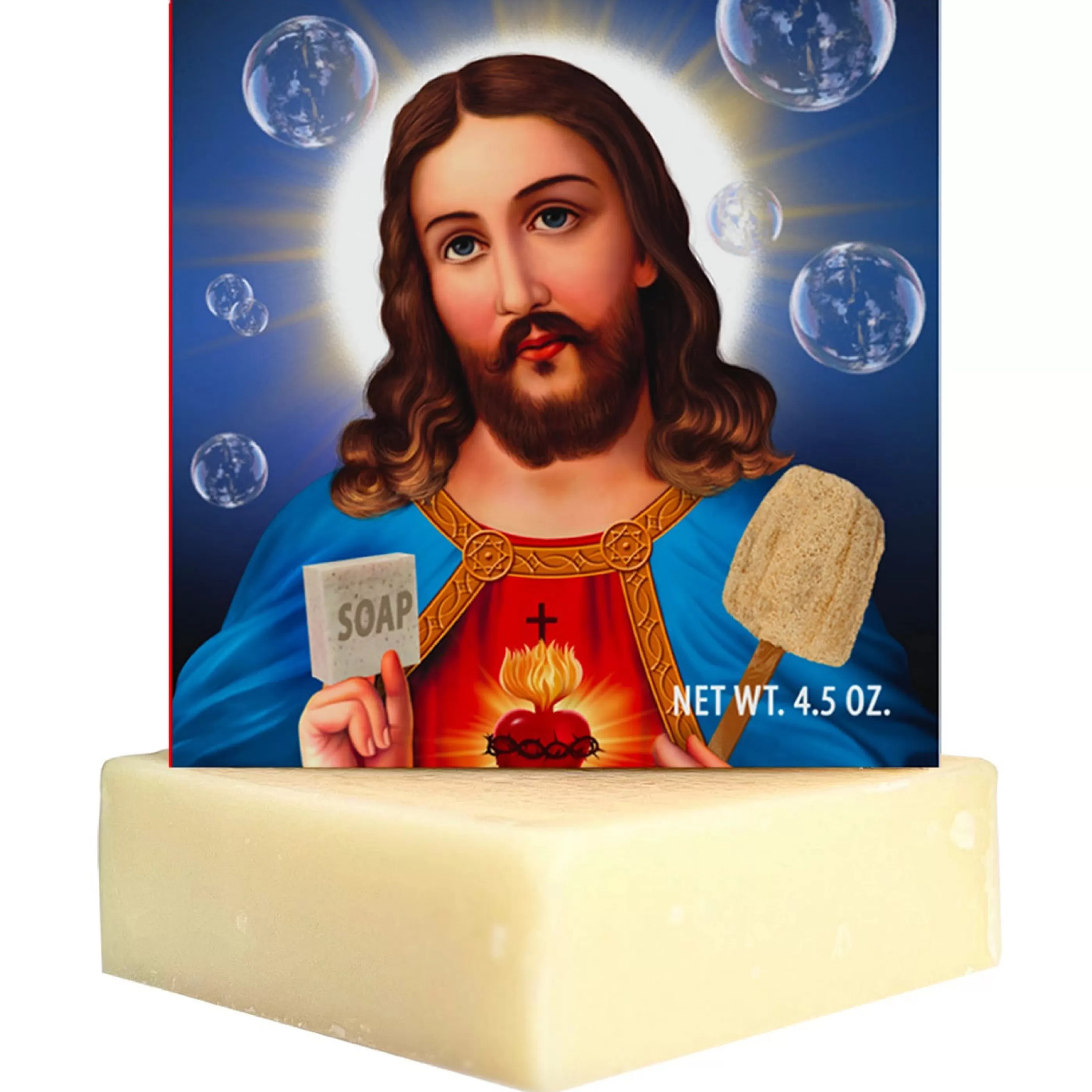 Totally Cheesy Bath & Shower>Jesus Is Washing You Soap