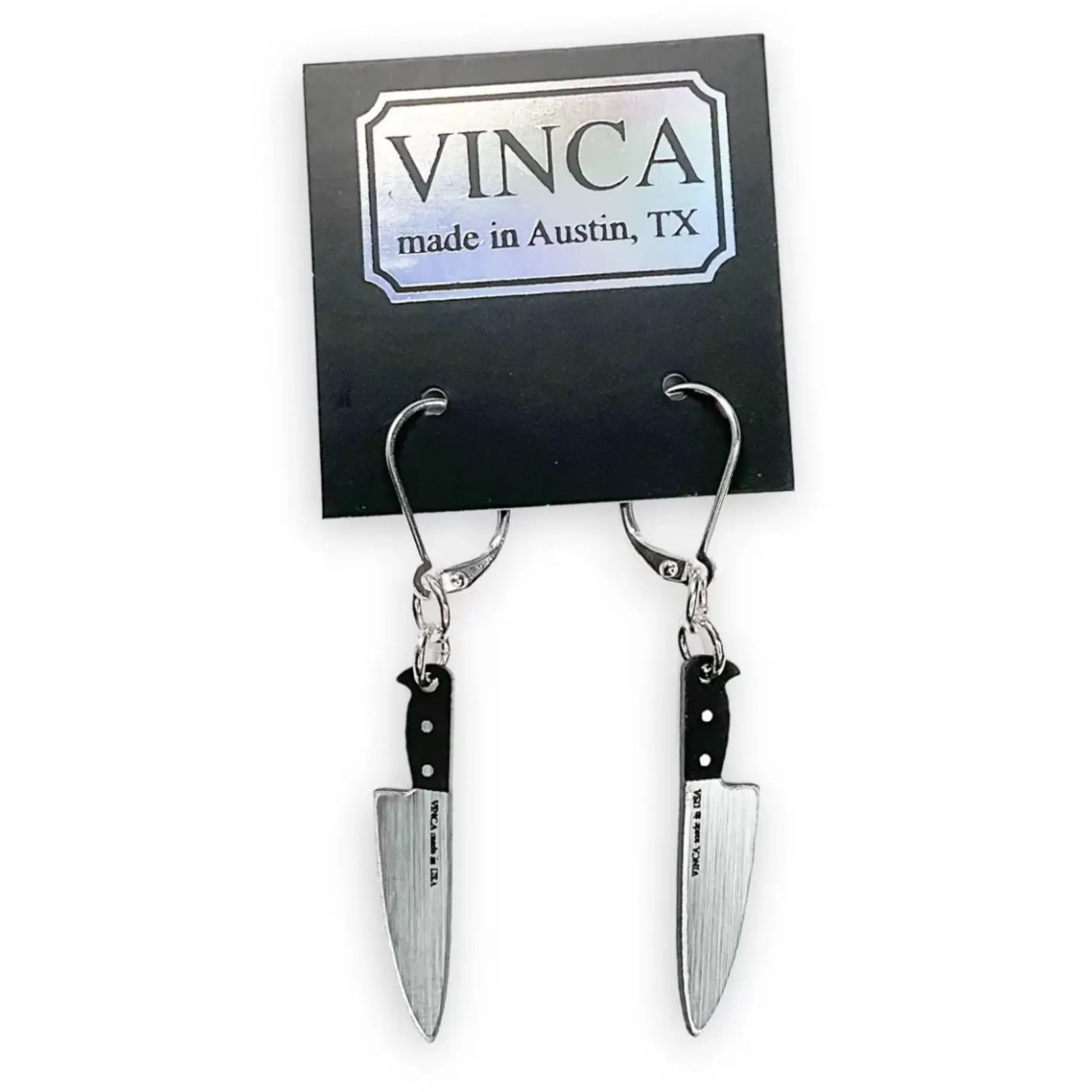 Vinca Jewellery>Knife Dangle Earrings