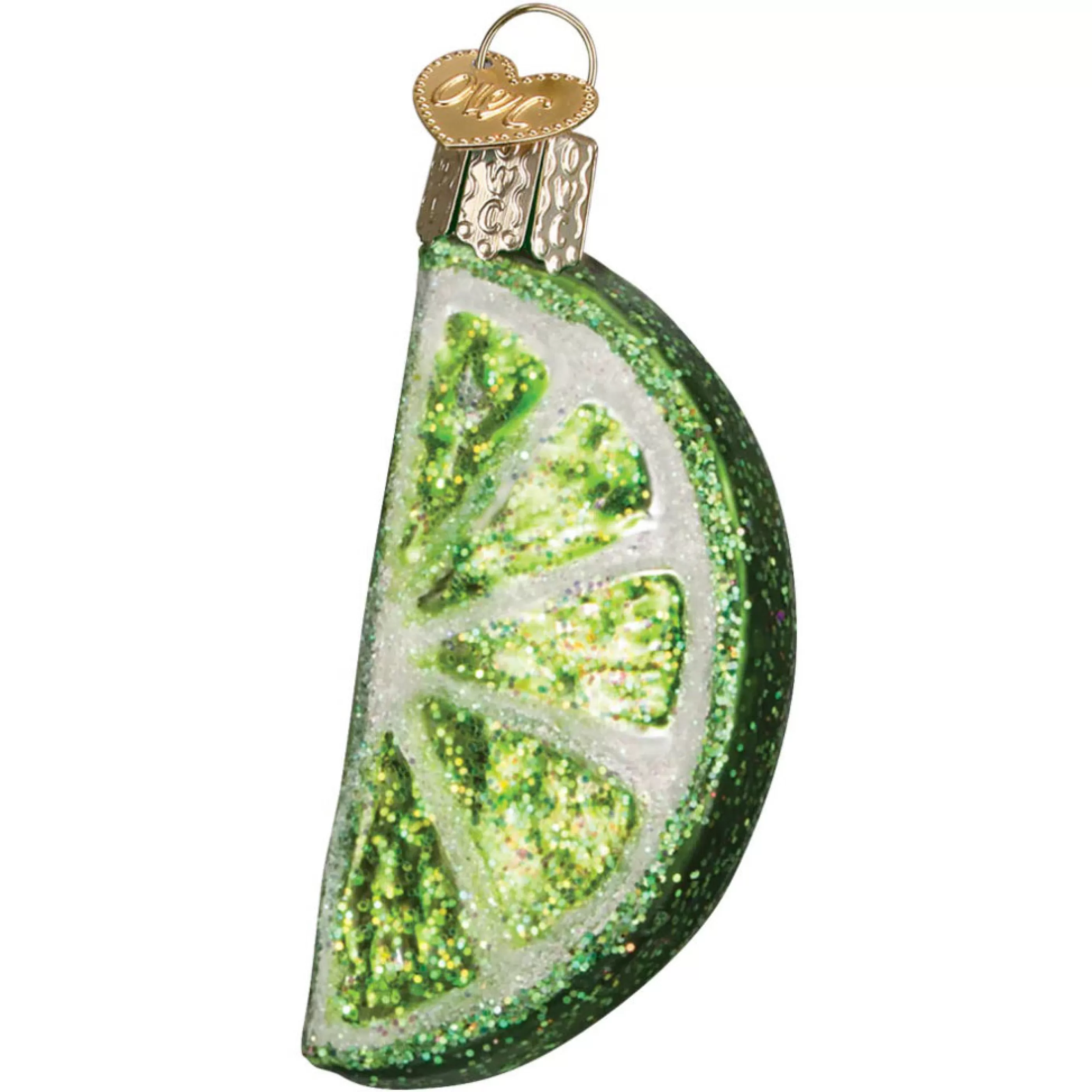 Old World Christmas Lime Slice Ornament New