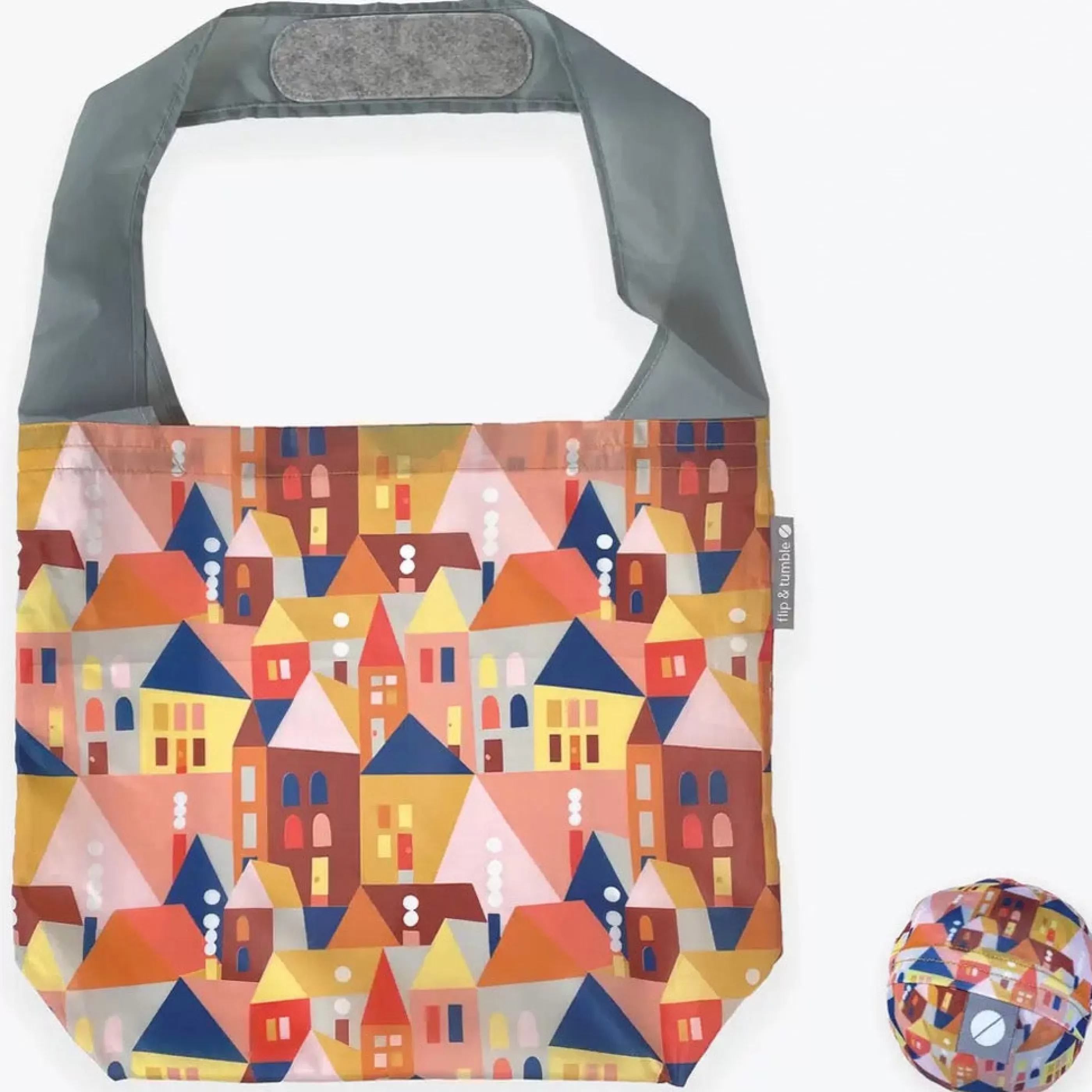 flip & tumble Bags>Little Town Print 24-7 Bag