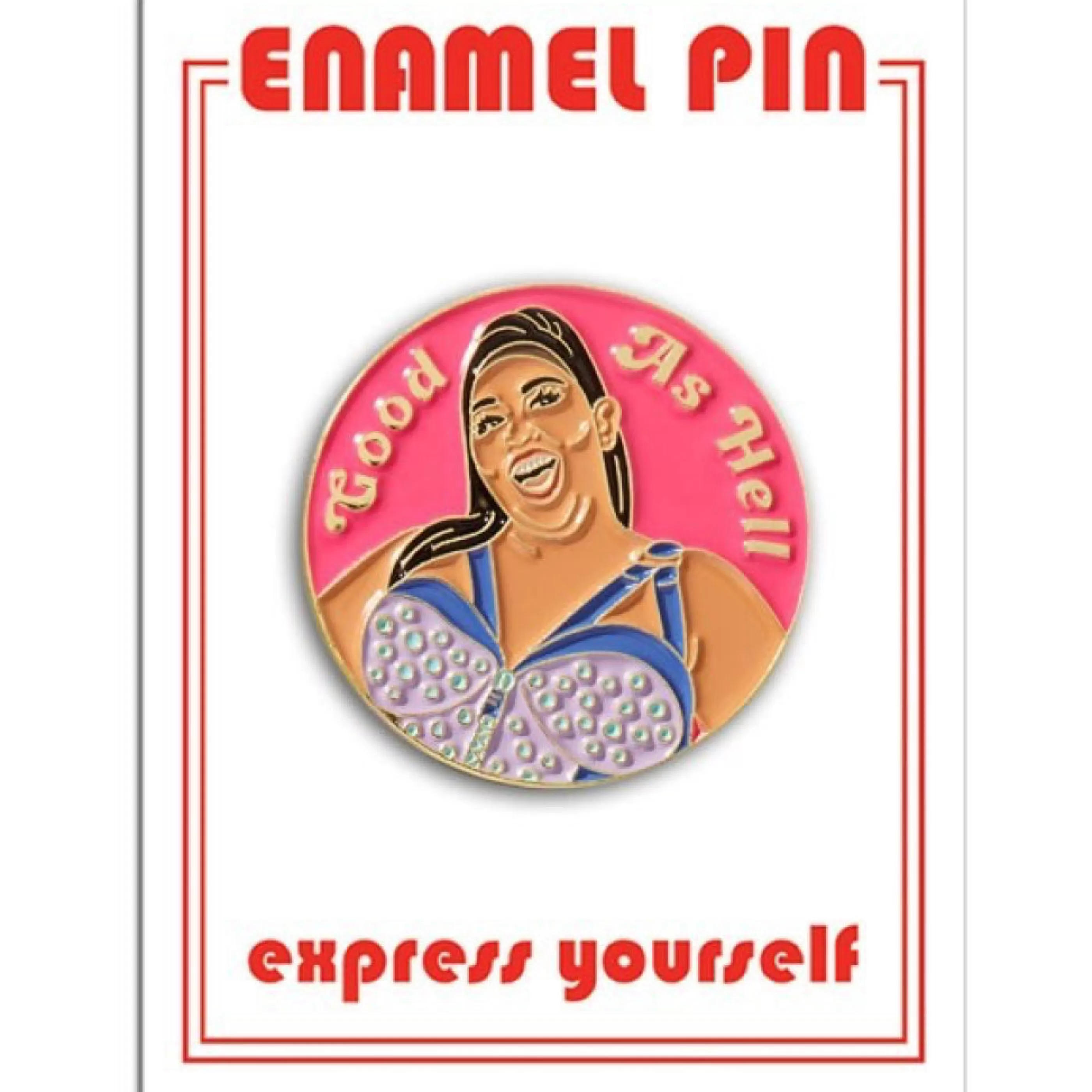 The Found Pins, Patches & Keychains>Lizzo Good As Hell Enamel Pin