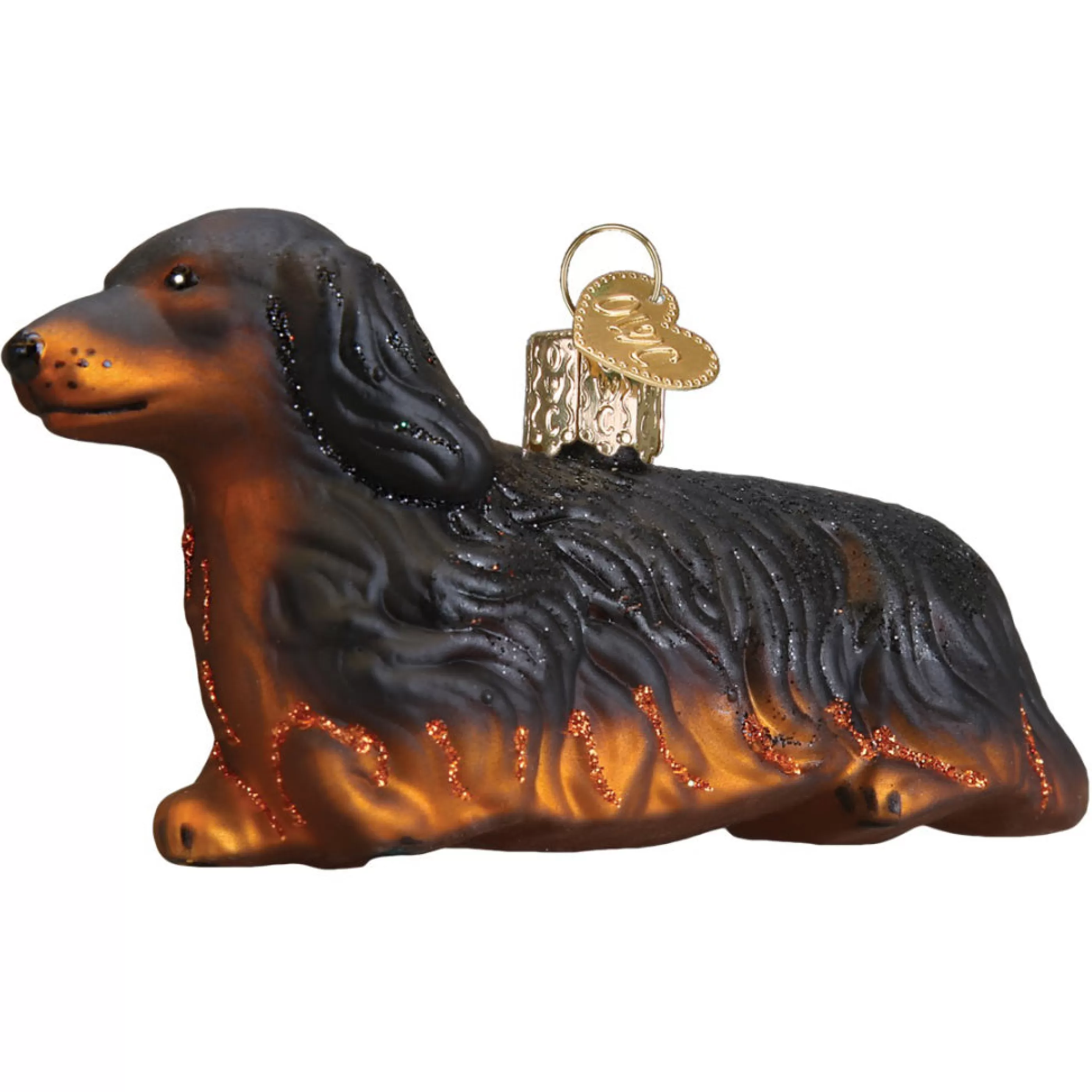 Old World Christmas Long-Haired Dachshund Dog Ornament Best