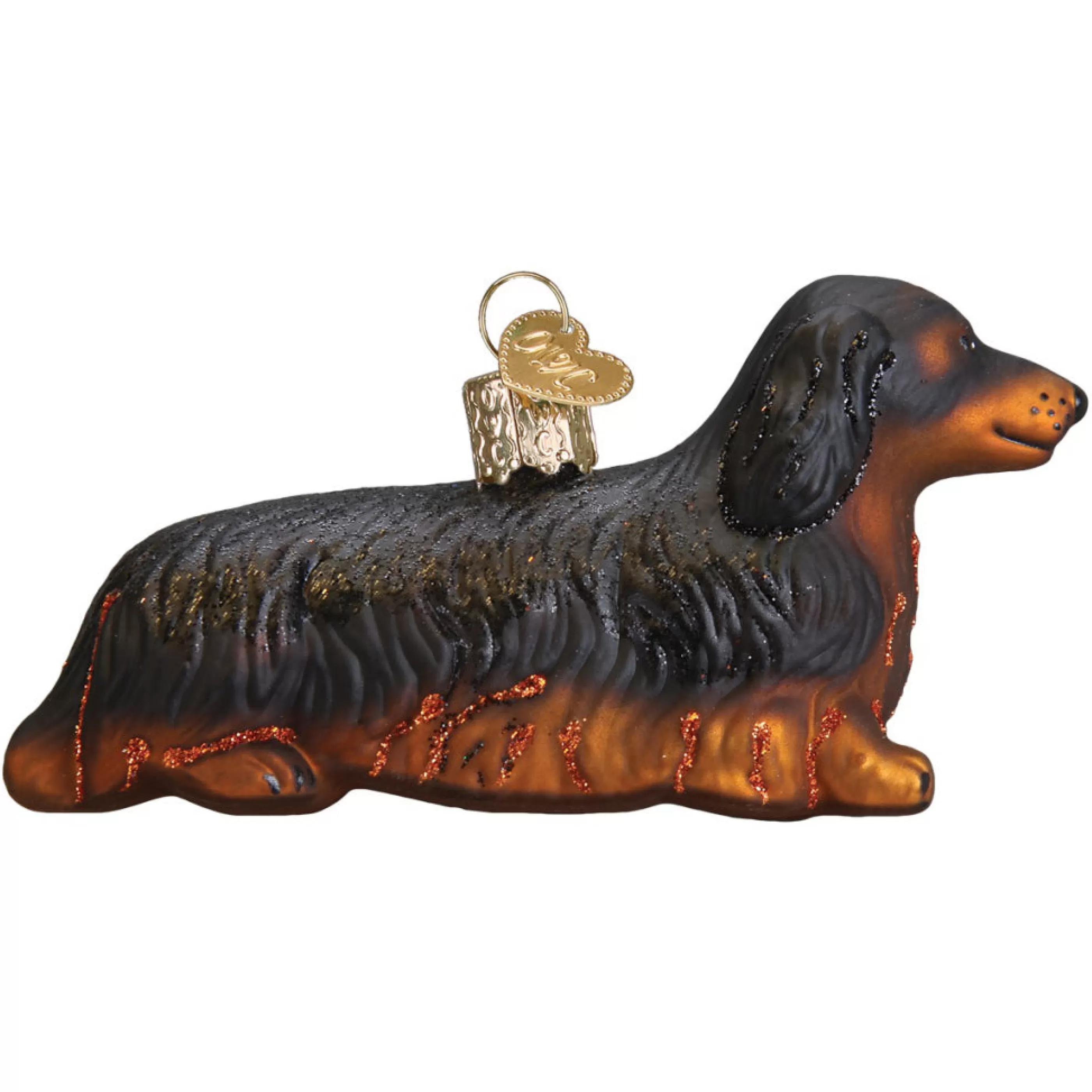 Old World Christmas Long-Haired Dachshund Dog Ornament Best