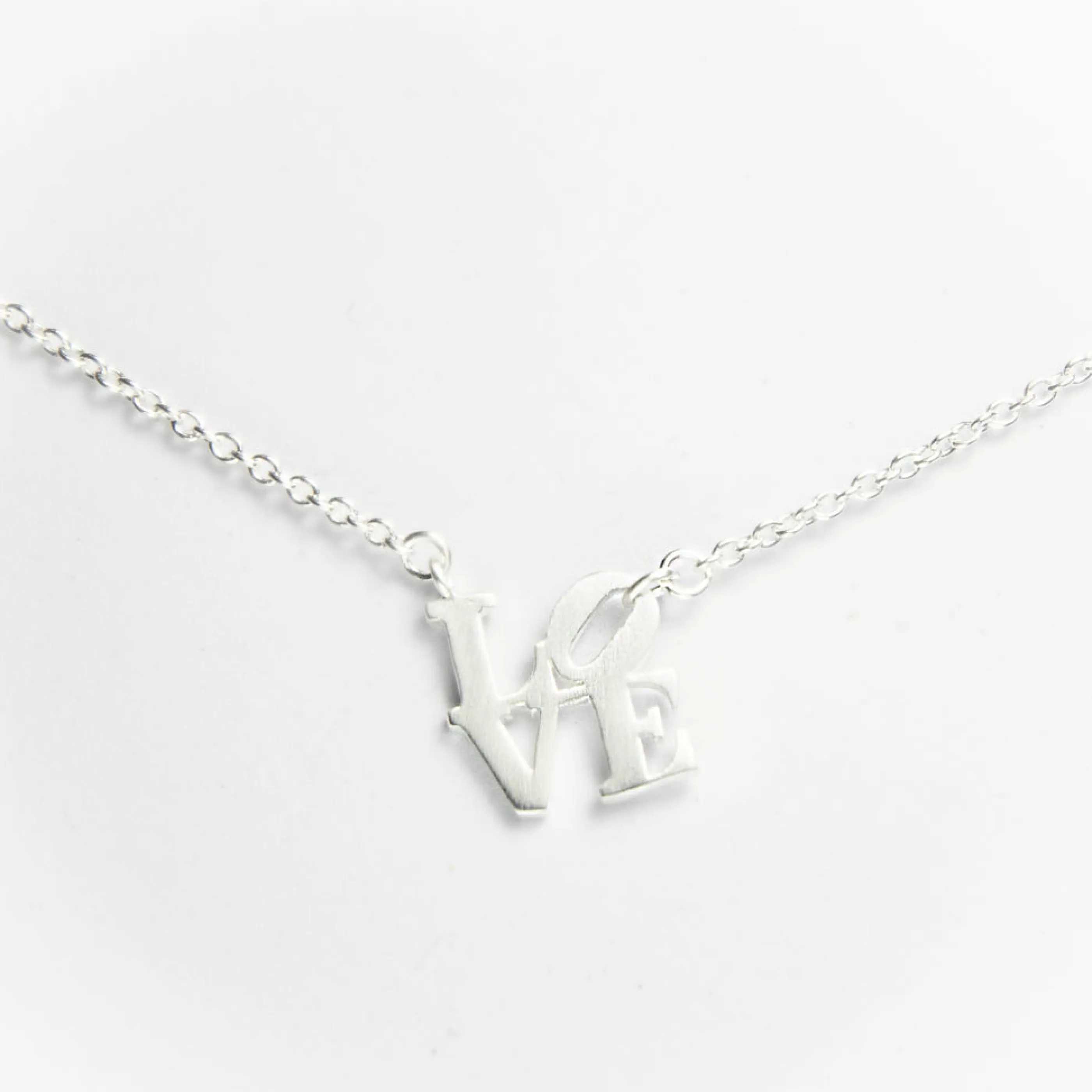 Tashi Jewellery>Love Necklace Brushed Sterling Silver