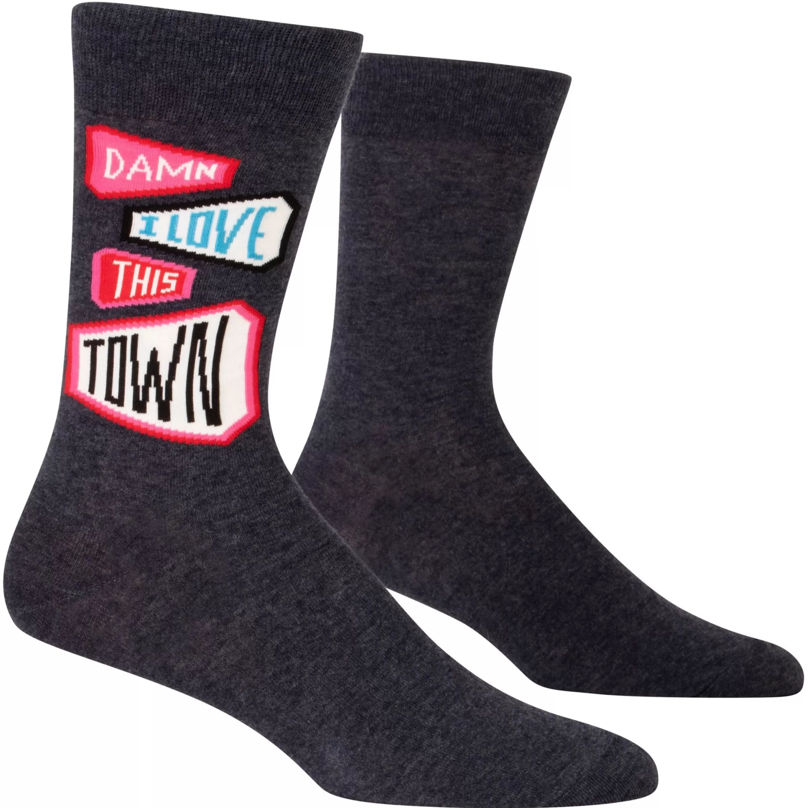 Blue Q Men's Socks>Love This Town Men's Socks