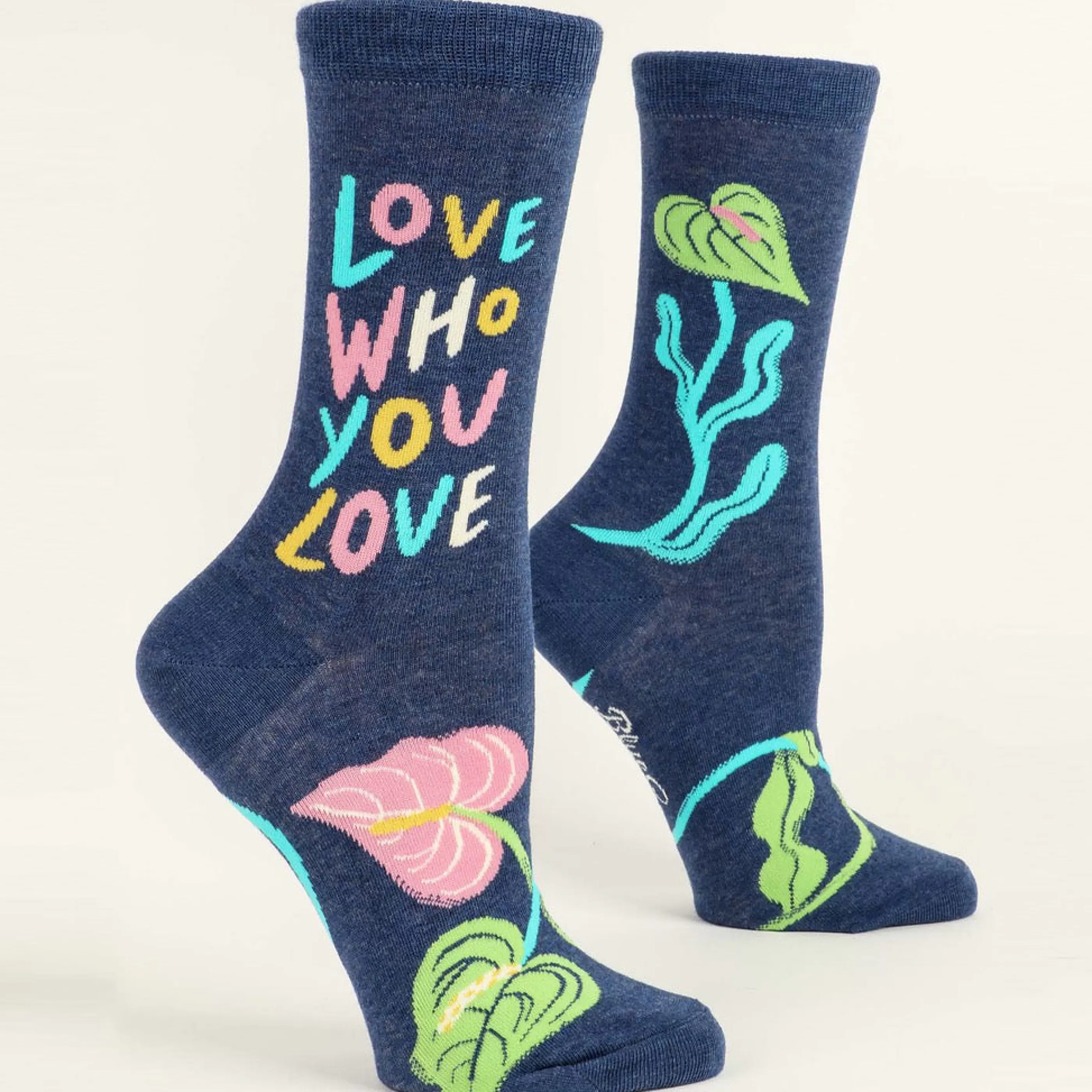 Blue Q Women's Socks>Love Who You Love Crew Socks