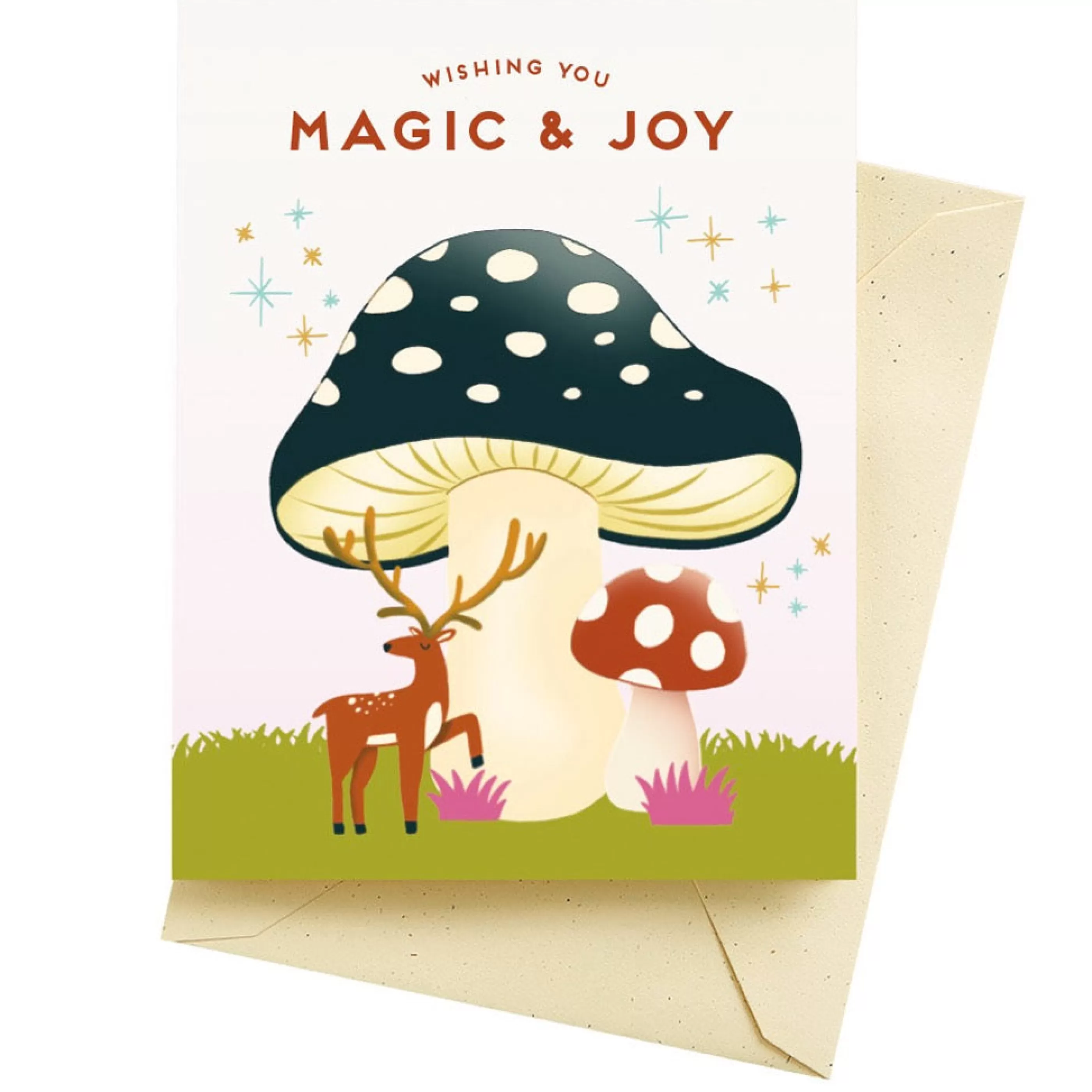 Seltzer Goods Magic And Joy Mushroom Holiday Card Flash Sale