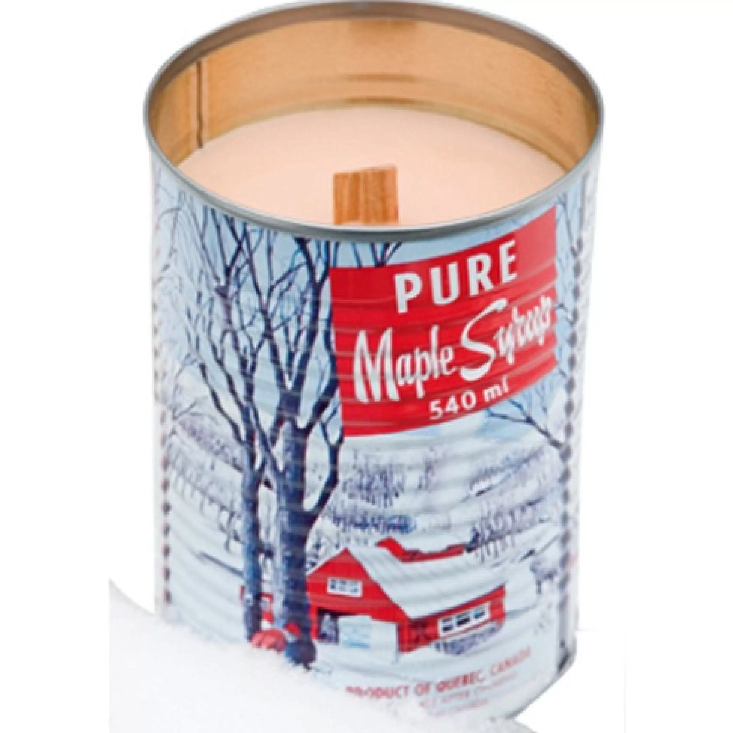 Seracon Candles & Home Fragrances>Maple Syrup Tin Candle Wood Wick