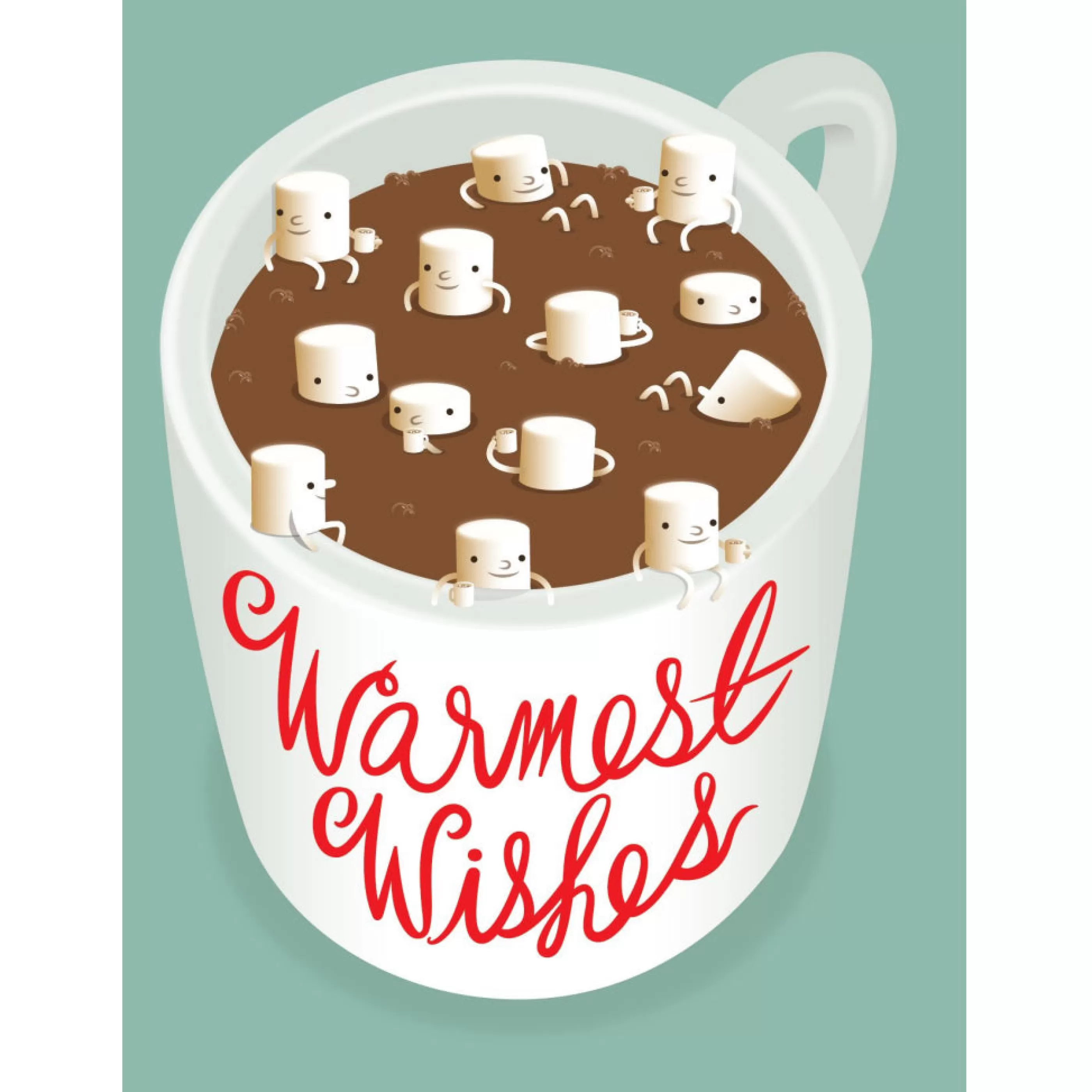 Halfpenny Postage Marshmallows In Hot Chocolate Card Discount