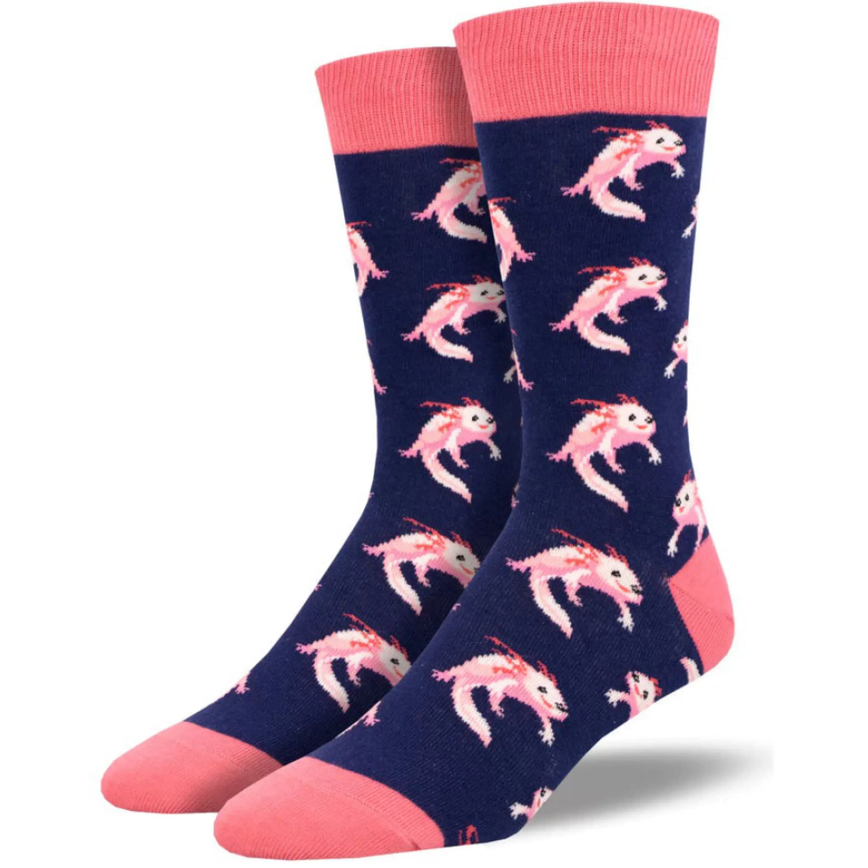 SockSmith Men's Socks>Men's Axolotl Socks Navy