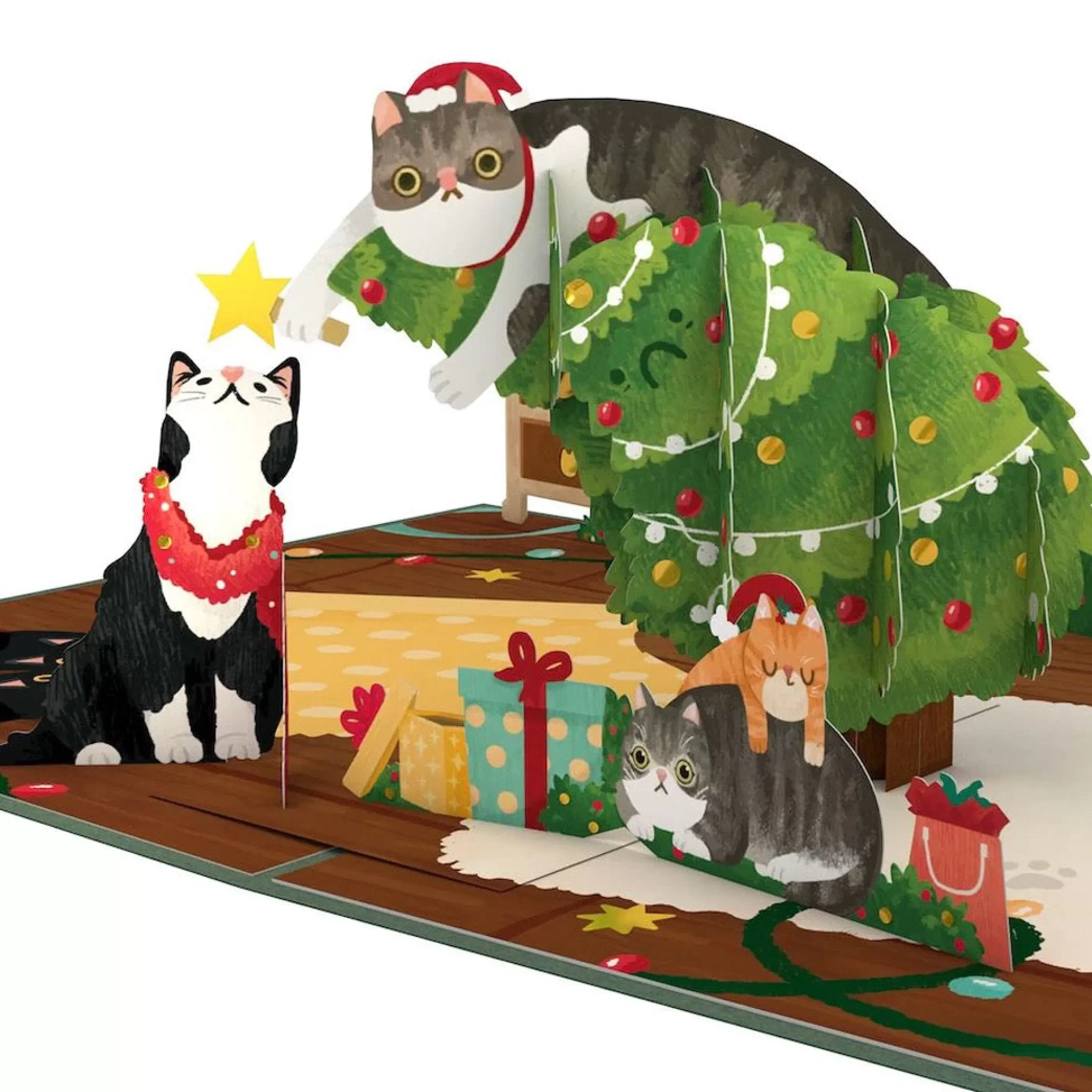 Lovepop Meowy Little Christmas Cats 3D Pop Up Card Best