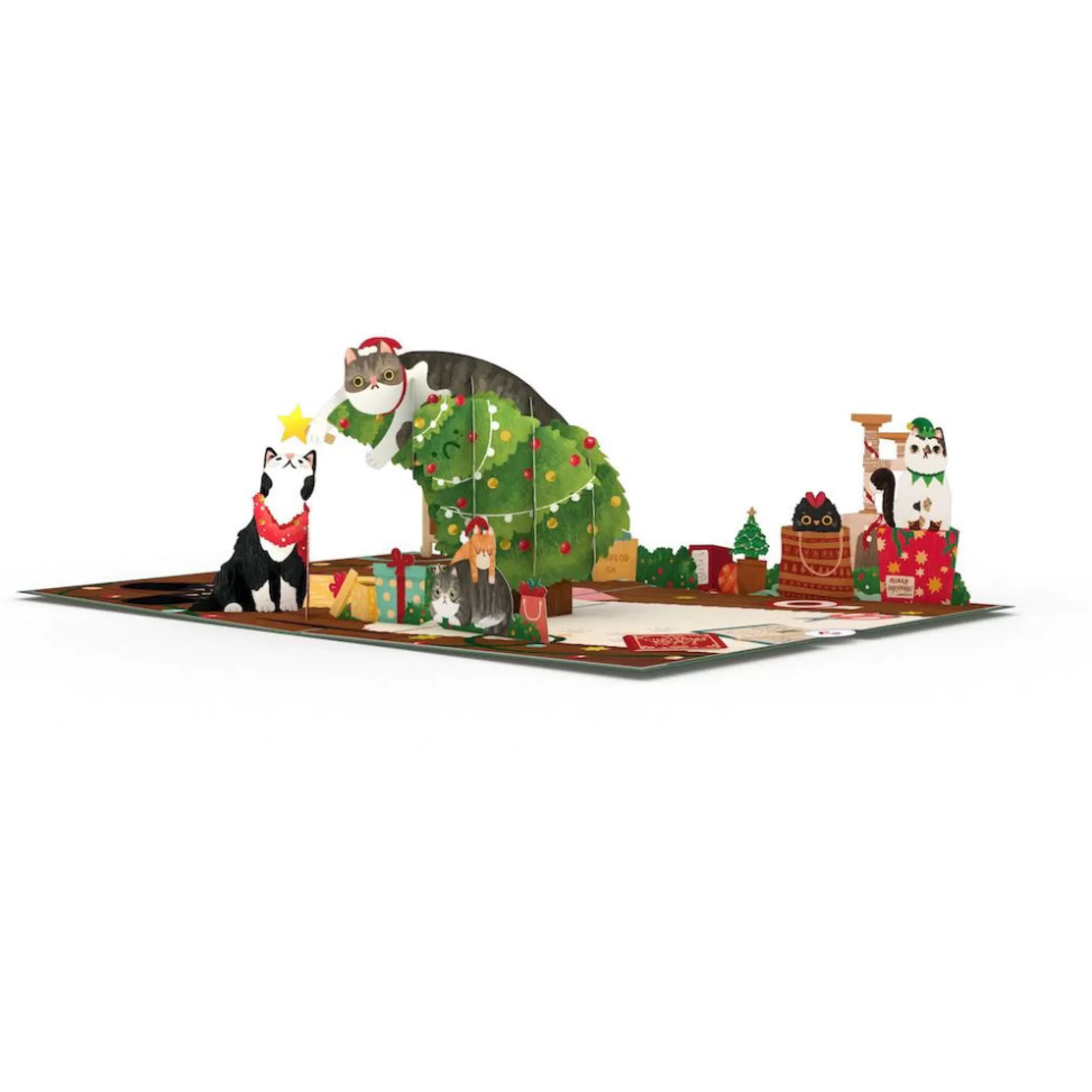 Lovepop Meowy Little Christmas Cats 3D Pop Up Card Best