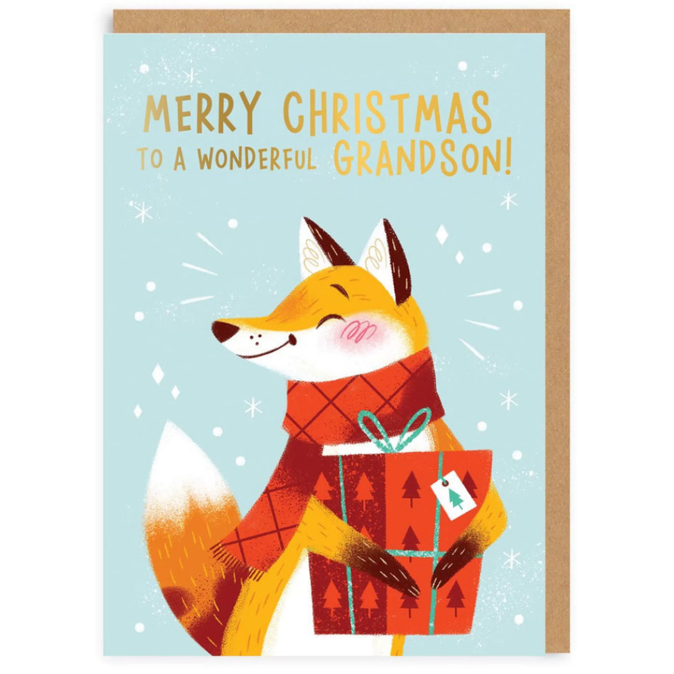 Ohh Deer Merry Christmas Grandson Card Discount