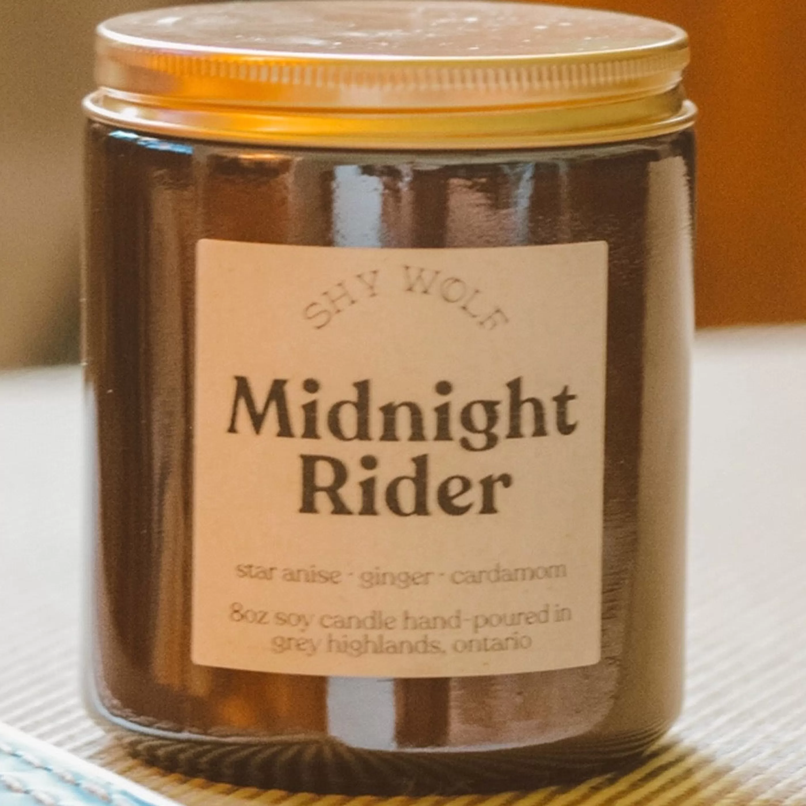 Shy Wolf Candles Candles & Home Fragrances>Midnight Rider Soy Wax Candle