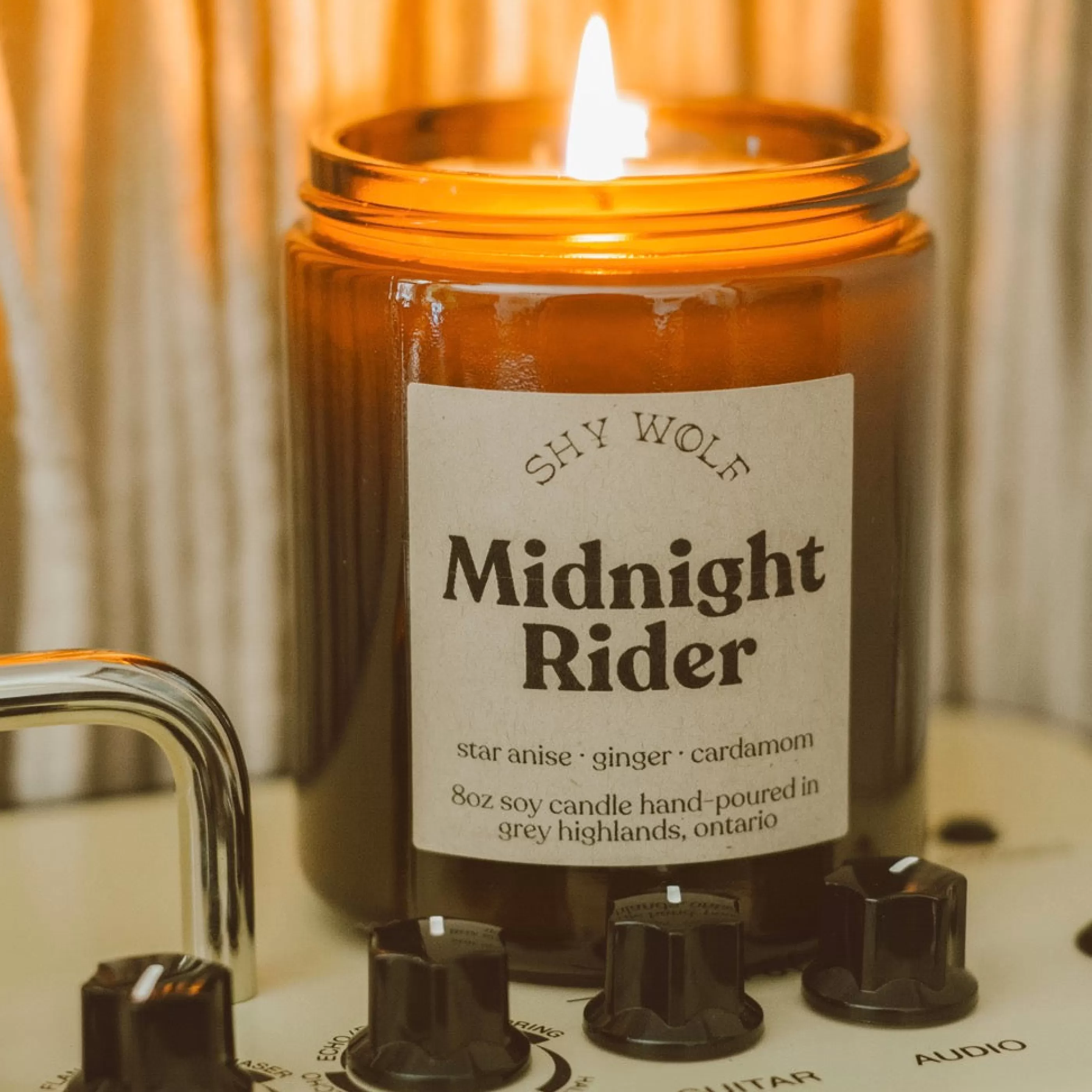 Shy Wolf Candles Candles & Home Fragrances>Midnight Rider Soy Wax Candle