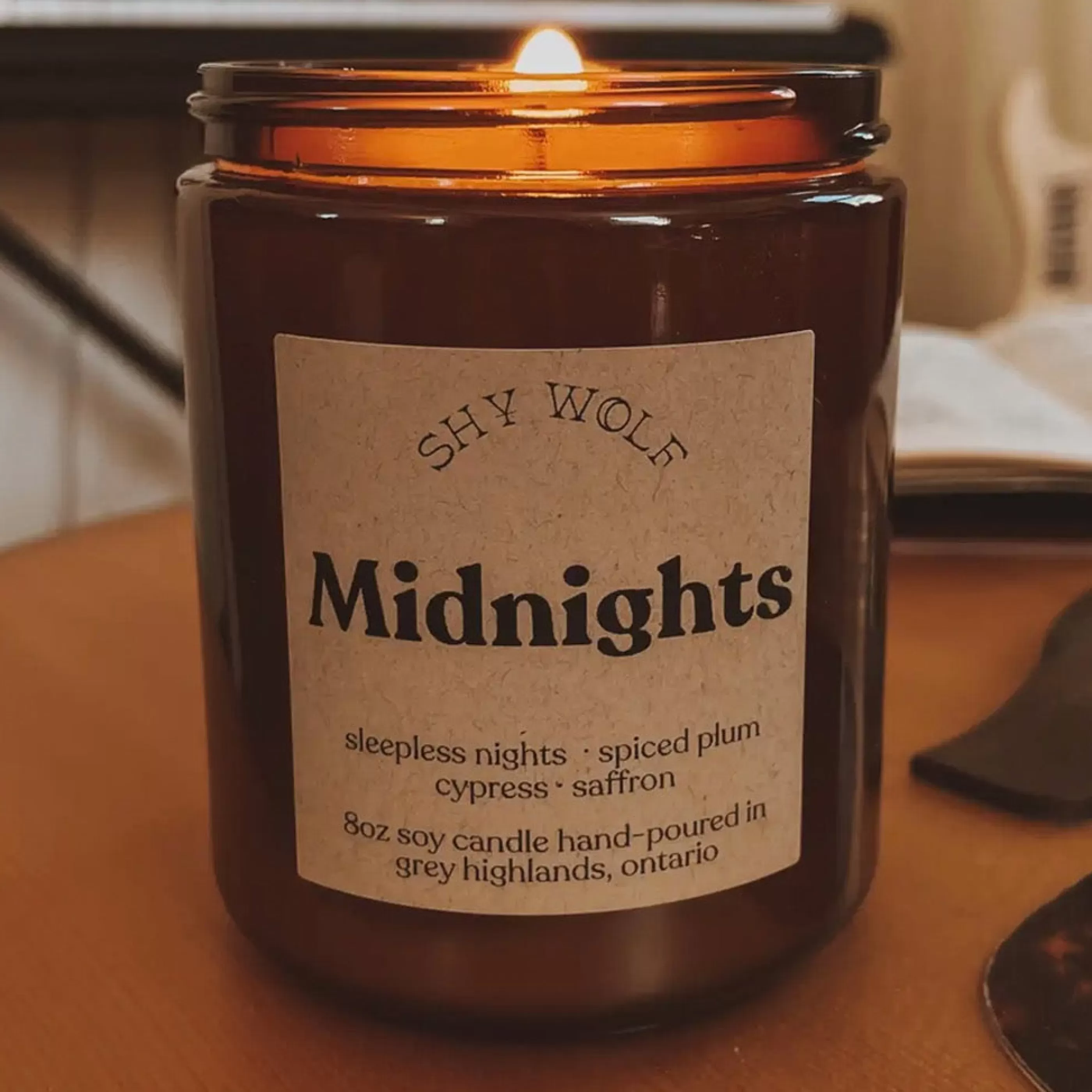 Shy Wolf Candles Candles & Home Fragrances>Midnights Soy Wax Candle