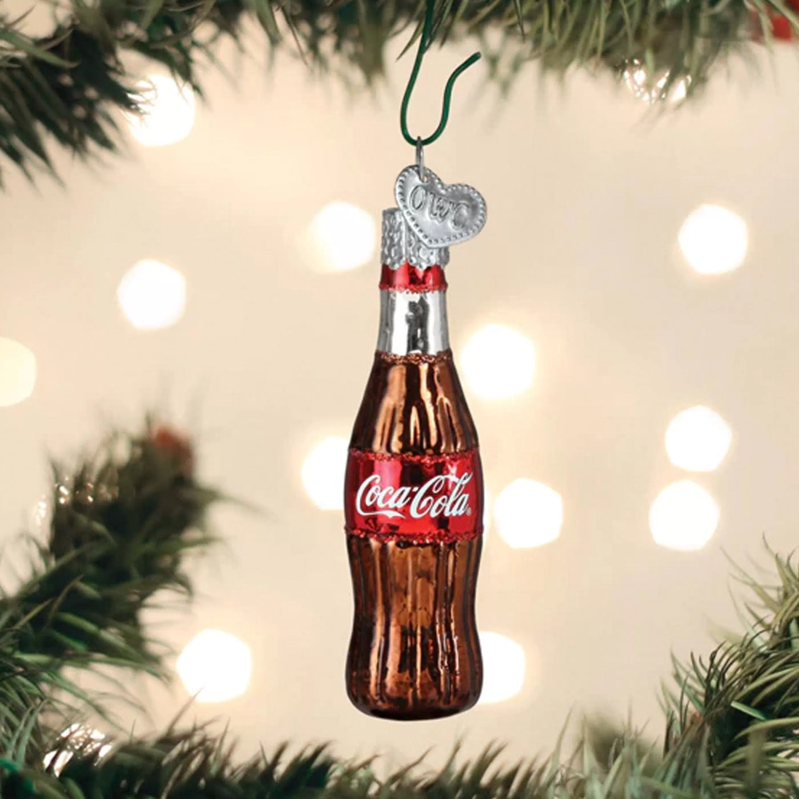 Old World Christmas Mini Coca Cola Bottle Ornament New