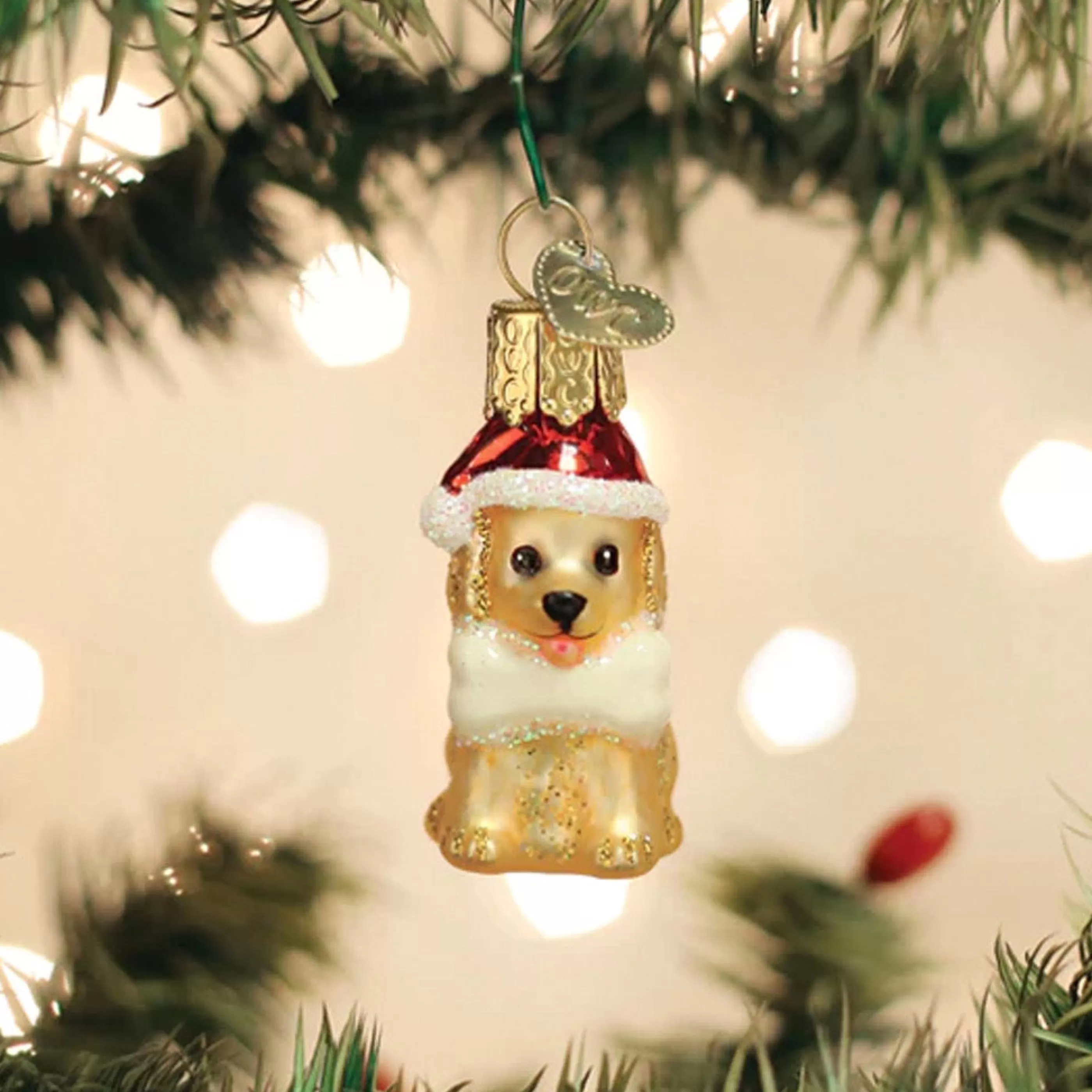 Old World Christmas Mini Jolly Pup Ornament Fashion