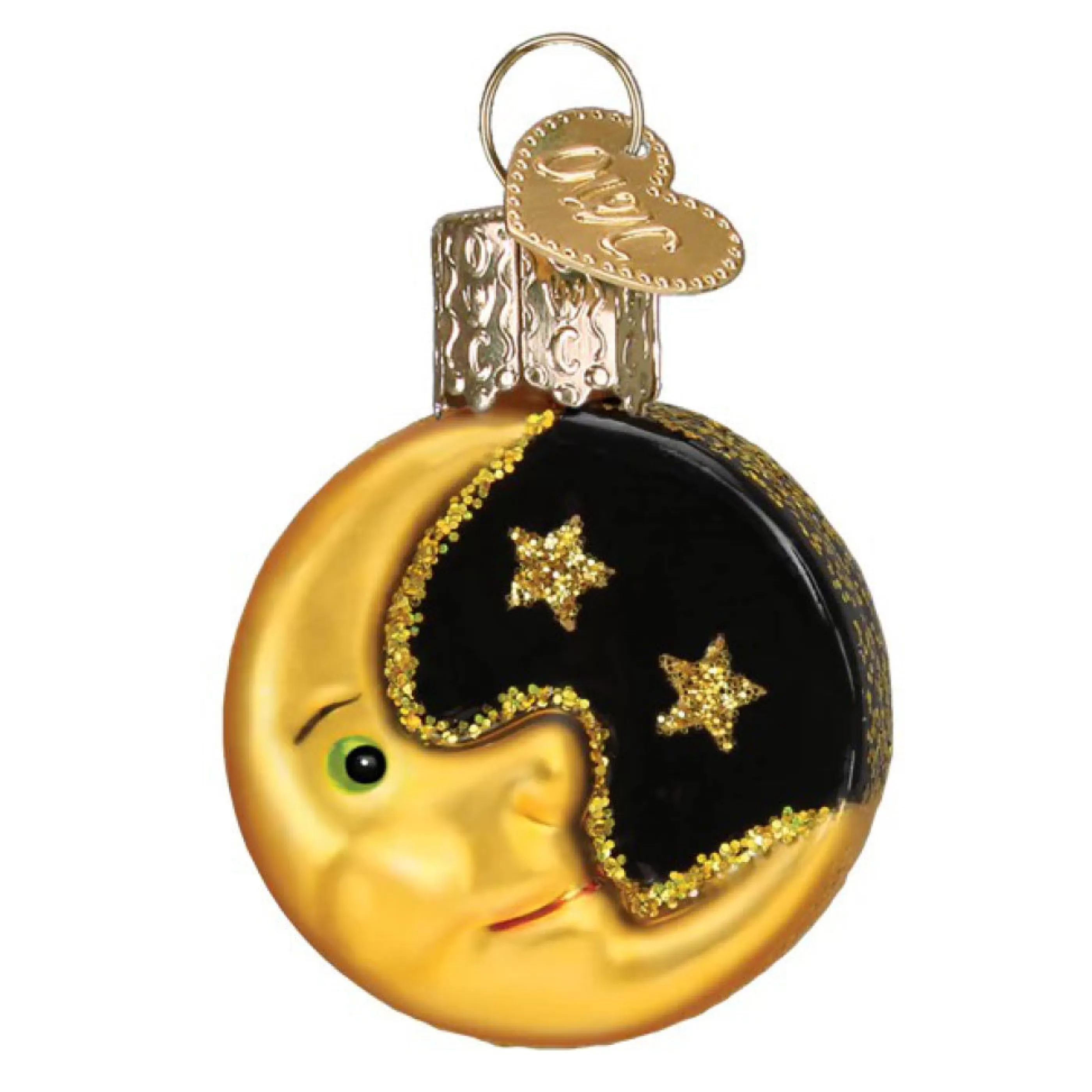 Old World Christmas Mini Moon Ornament Flash Sale