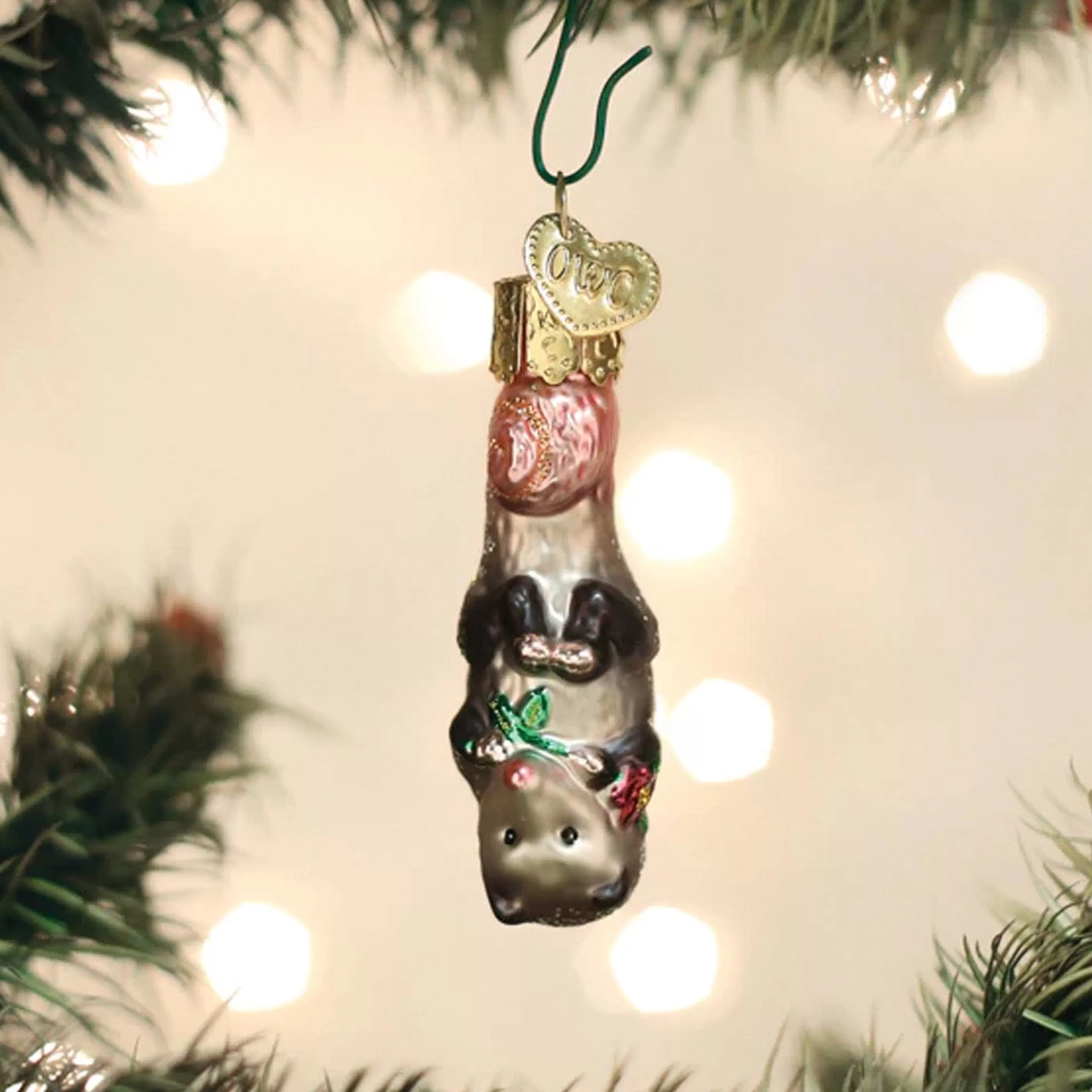 Old World Christmas Mini Opossum Ornament New