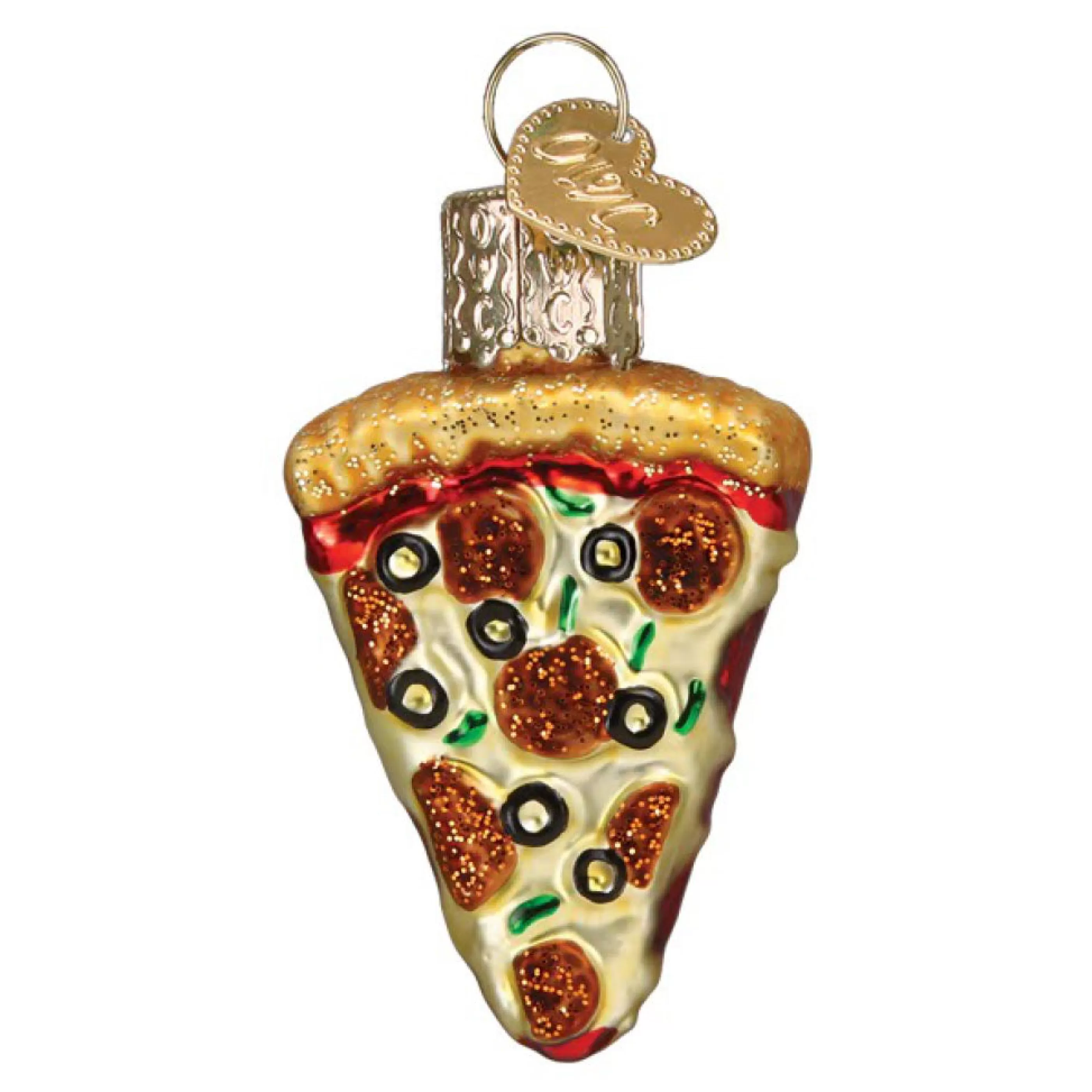 Old World Christmas Mini Pizza Slice Ornament New