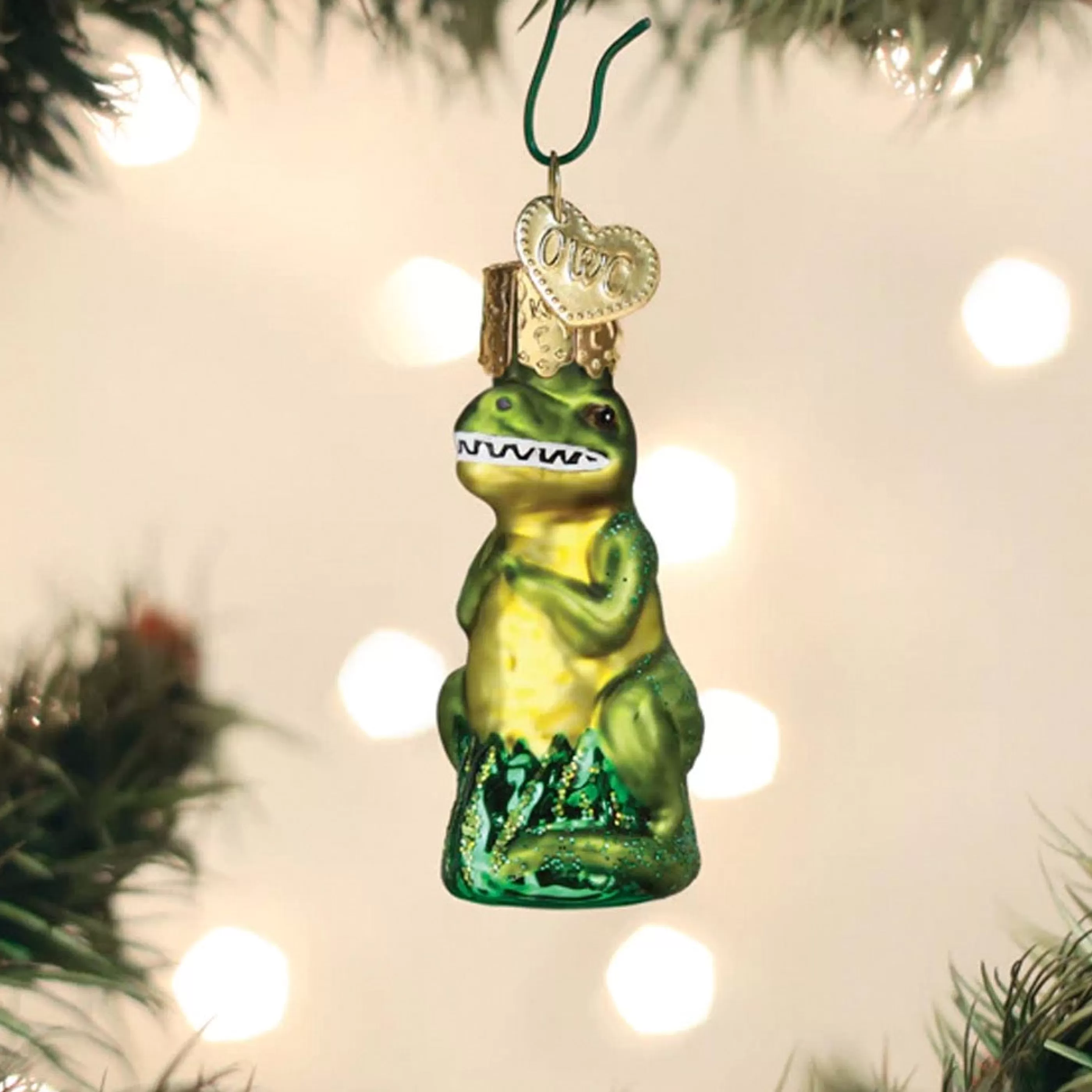 Old World Christmas Mini T Rex Ornament Fashion