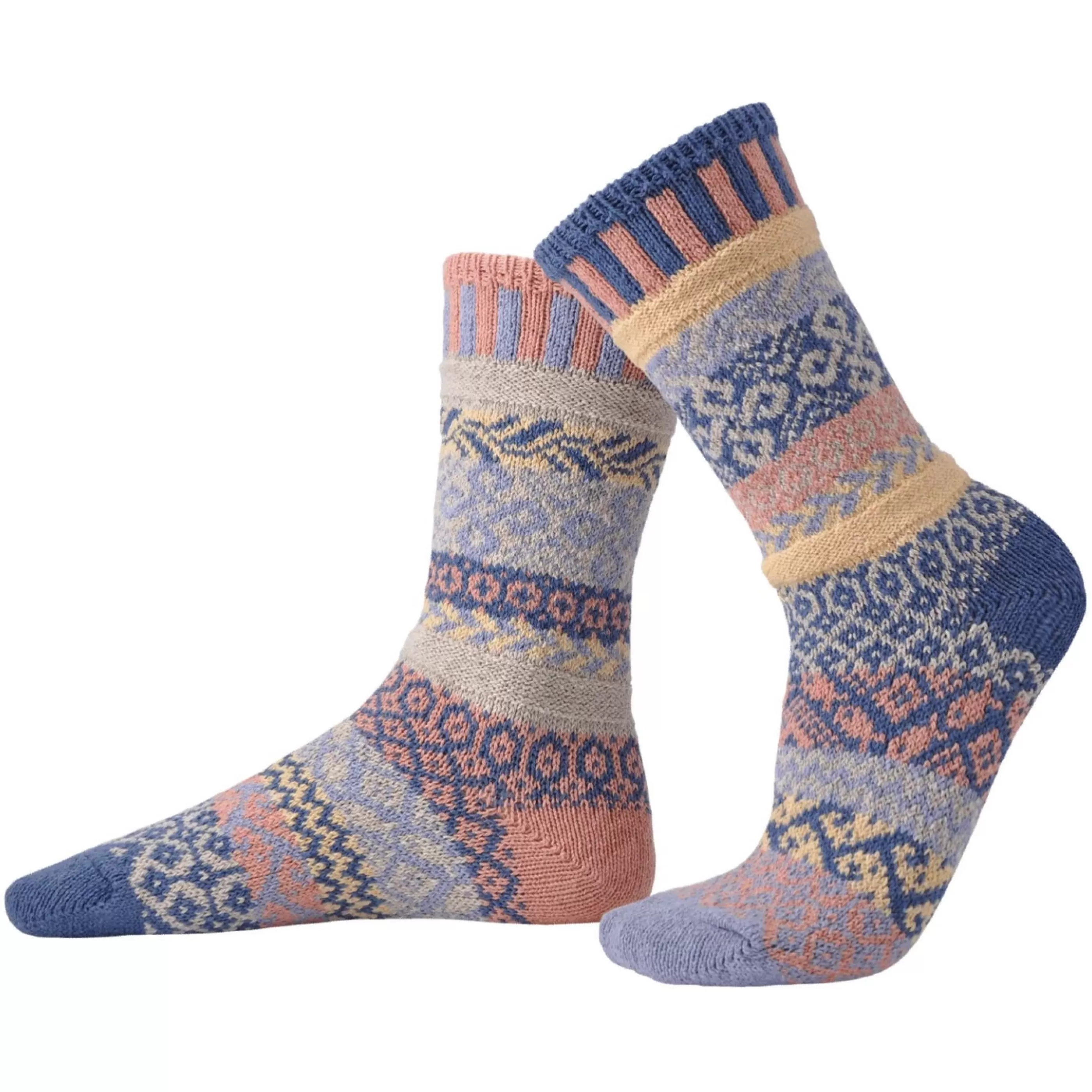 Solmate Men's Socks>Mirage Mismatched Crew Socks