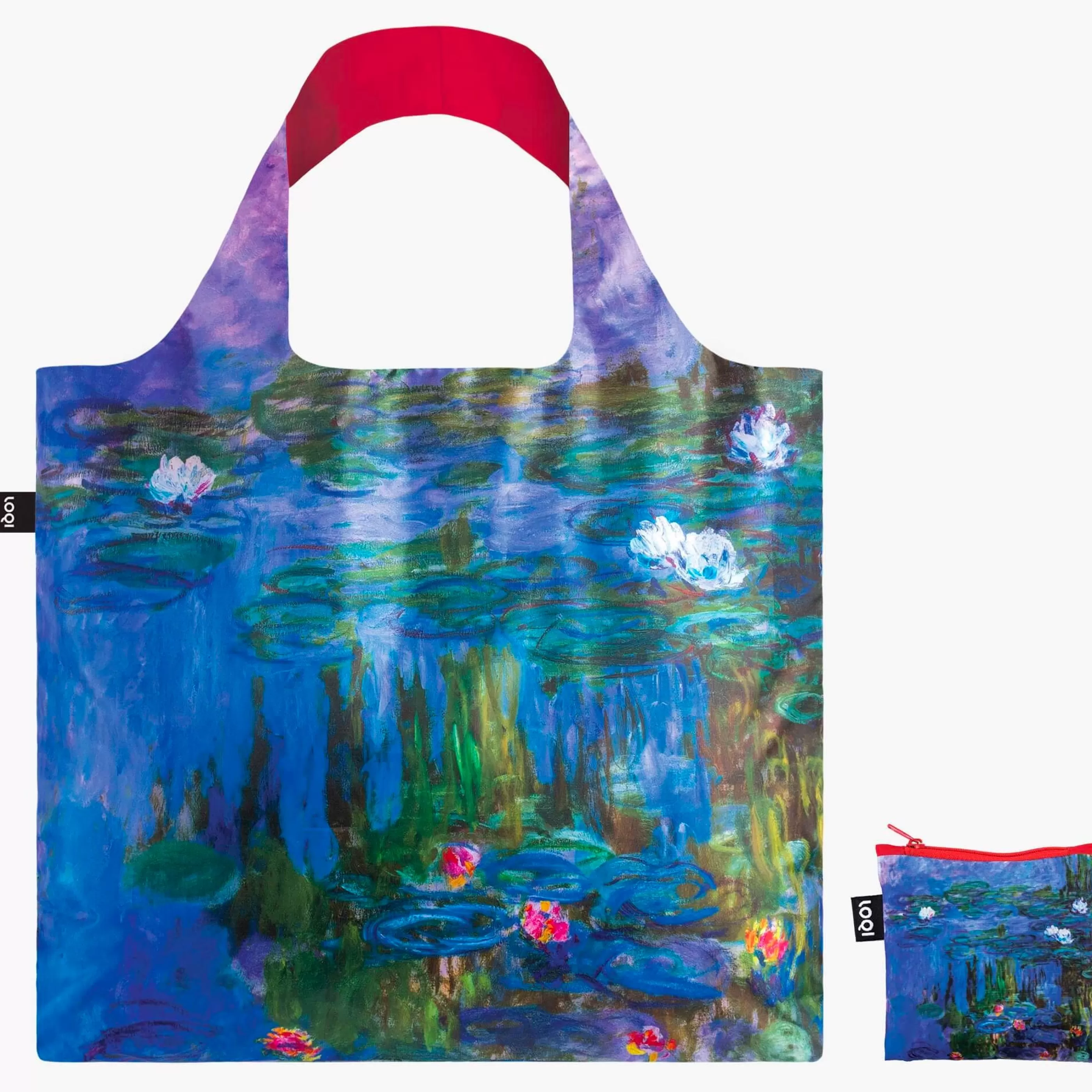 LOQI Bags>Monet Water Lilies Recycled Tote Bag