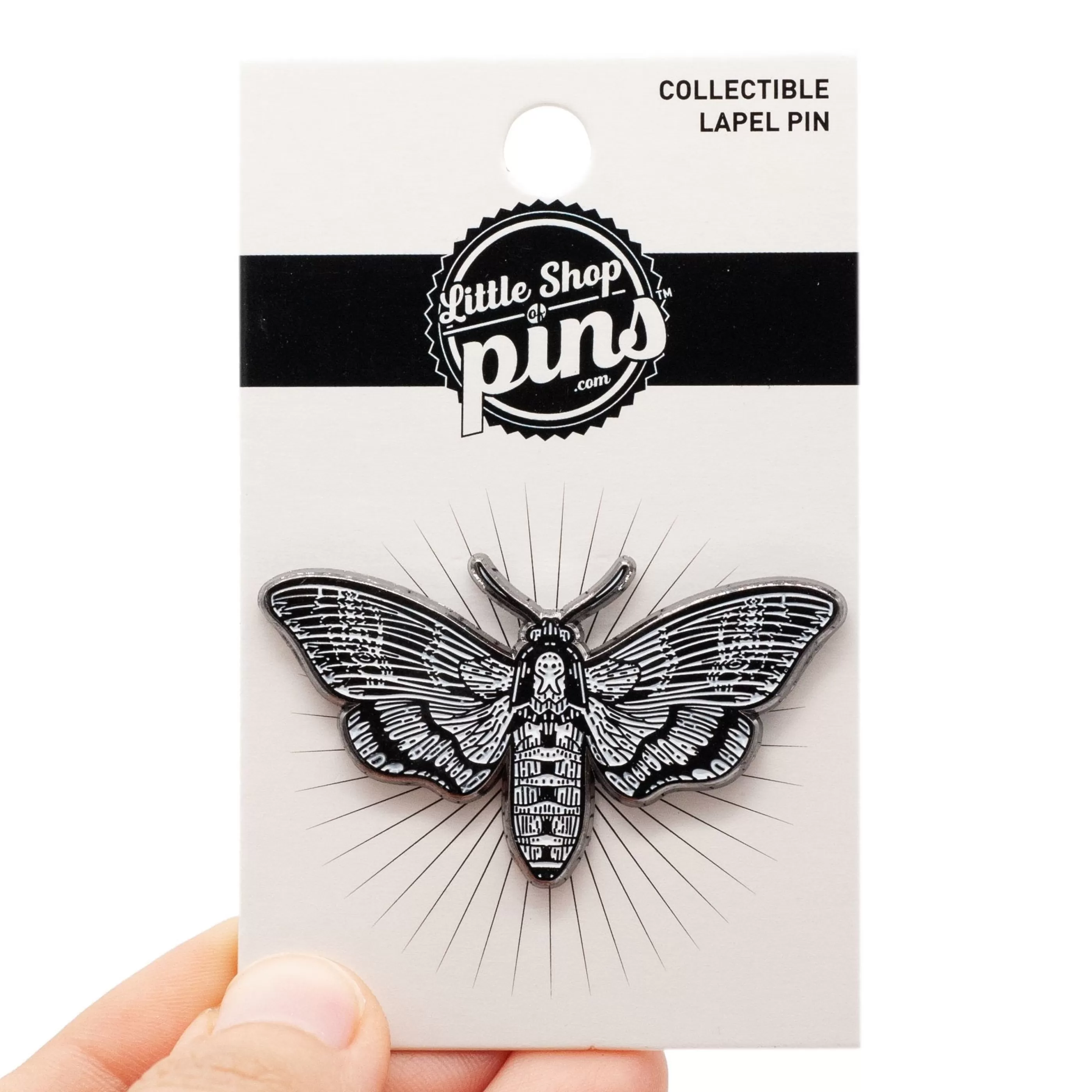 Little Shop of Pins Pins, Patches & Keychains>Moth Enamel Pin