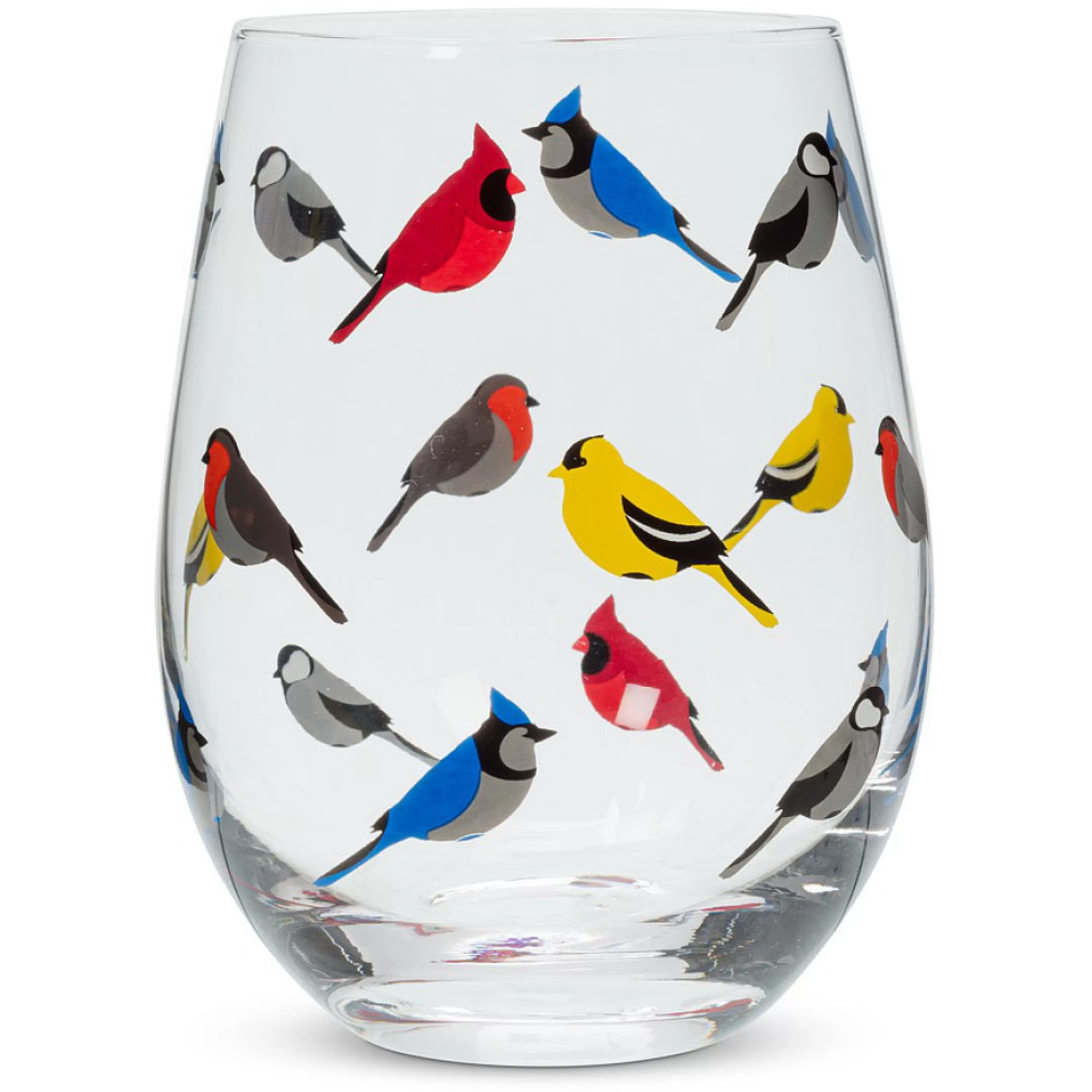 Abbott Collection Barware>Multi Bird Stemless Goblet