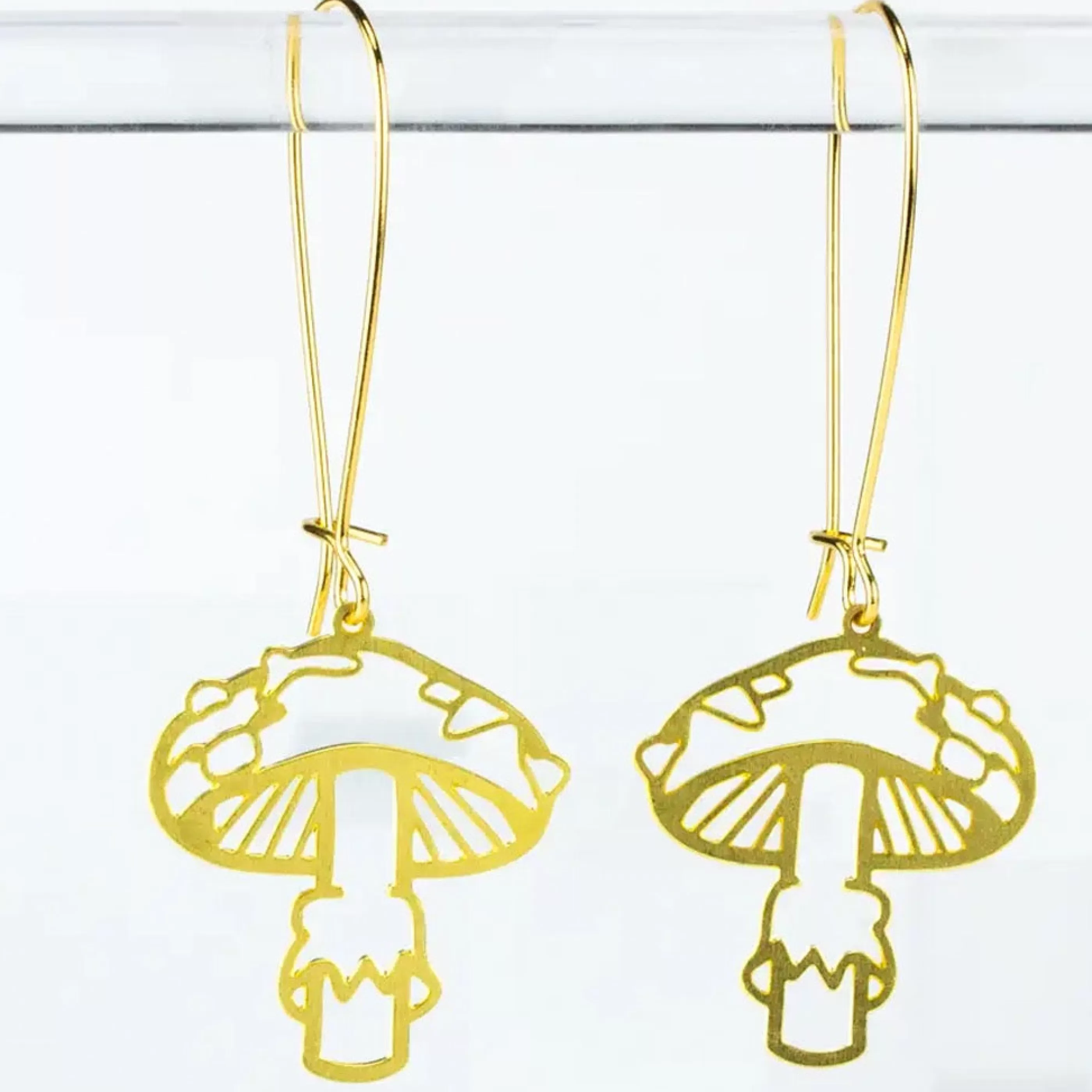 A Tea Leaf Jewelry Jewellery>Mushroom Earrings Gold