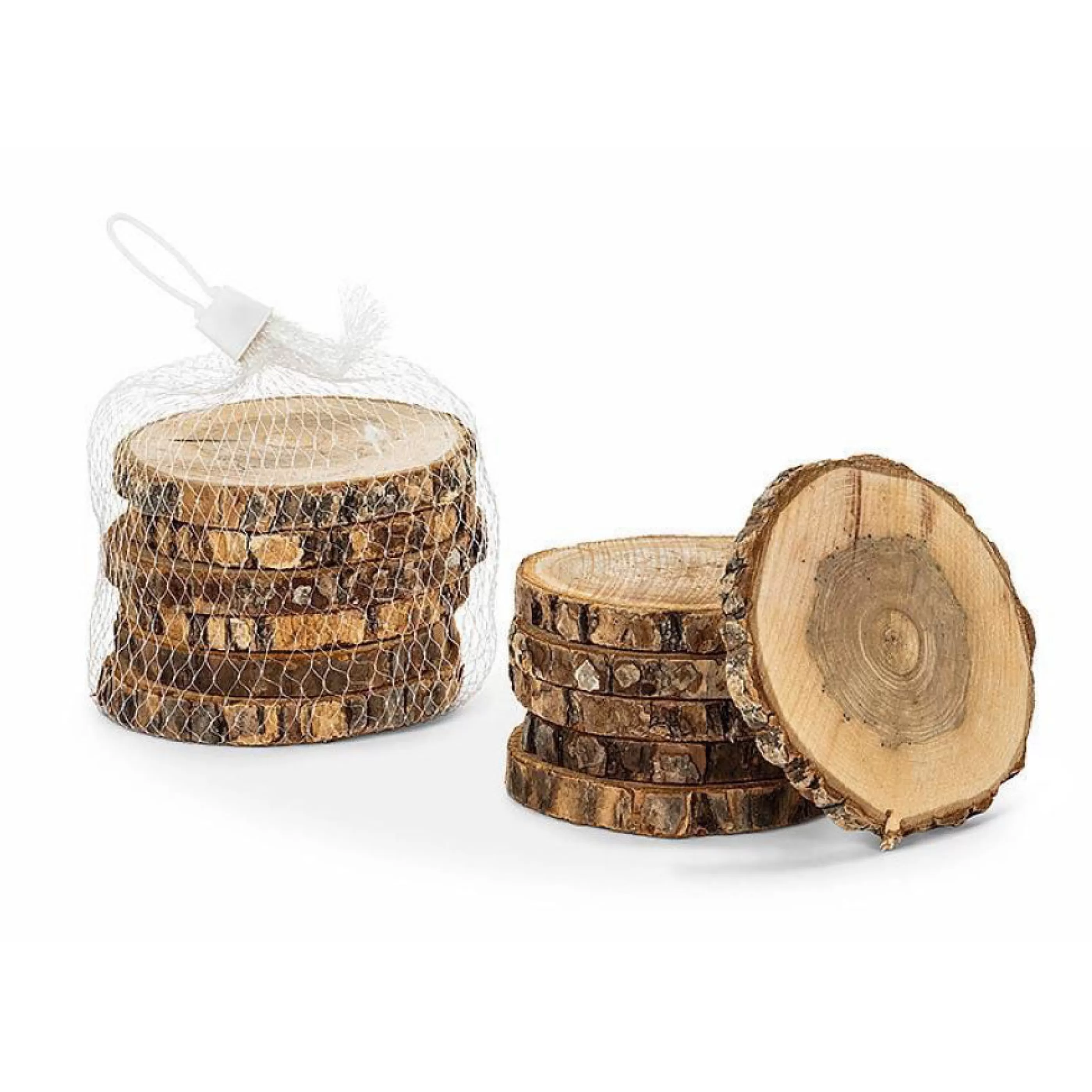 Abbott Collection Barware>Natural Bark Coasters